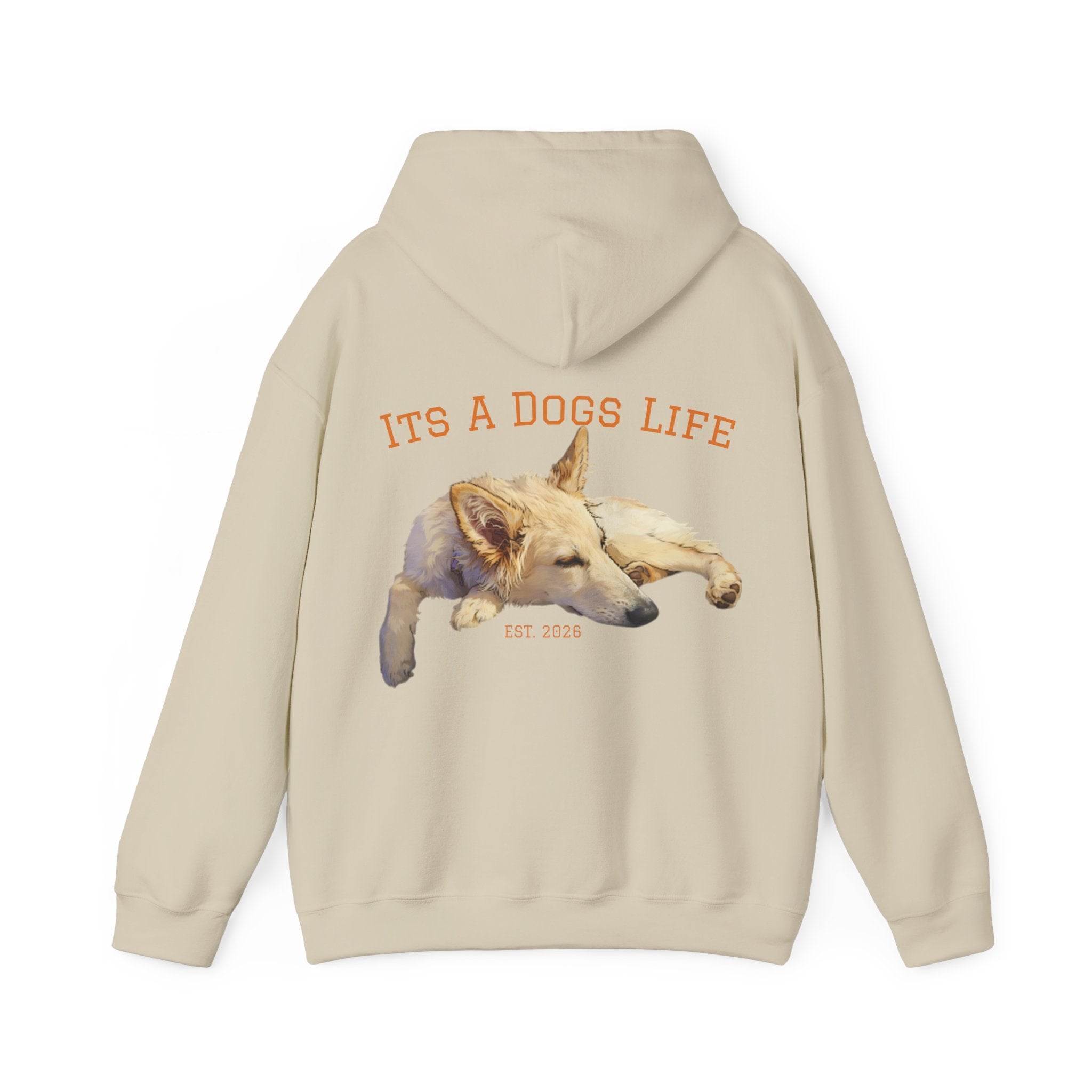 Sleeping Dog Illustration Adult Hoodie | "It's a Dog's Life" Graphic Hoodie