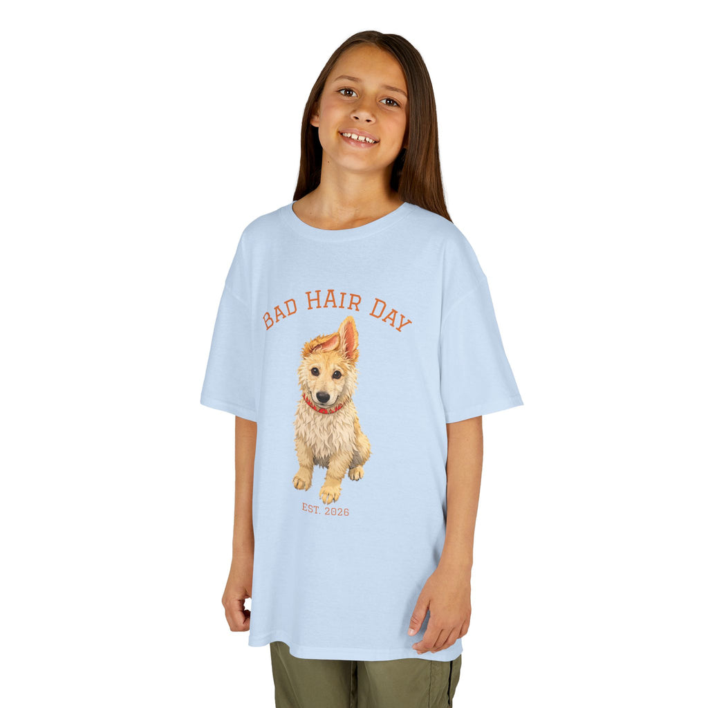 Bad Hair Day Puppy Tee | Tyra Illustration Kids T-Shirt