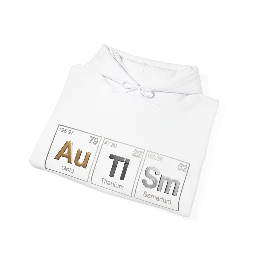 Autism Periodic Table Adult Hoodie — Au Ti Sm Element Design