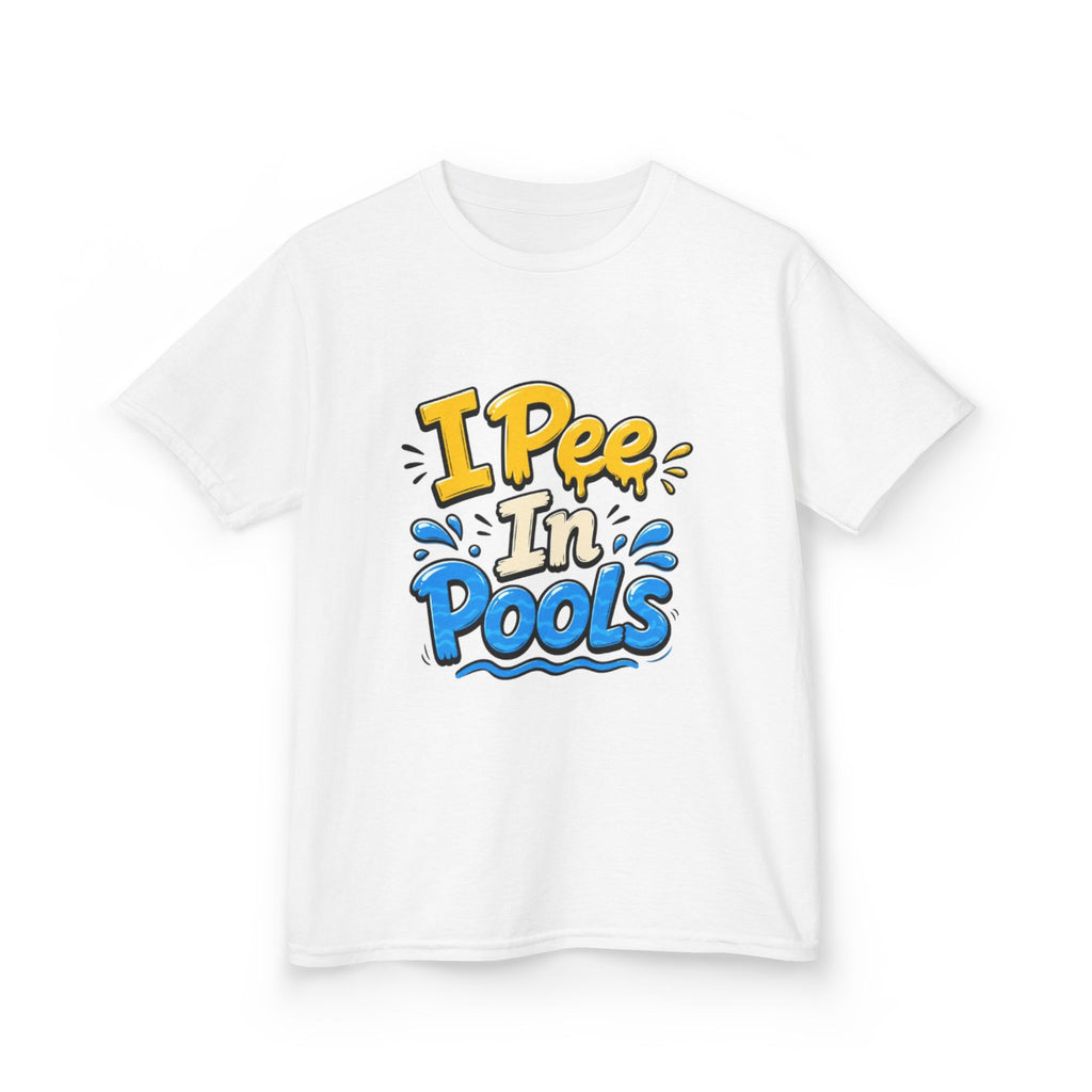 Kids Tee — "I Pee In Pools" Funny Summer Swim Shirt