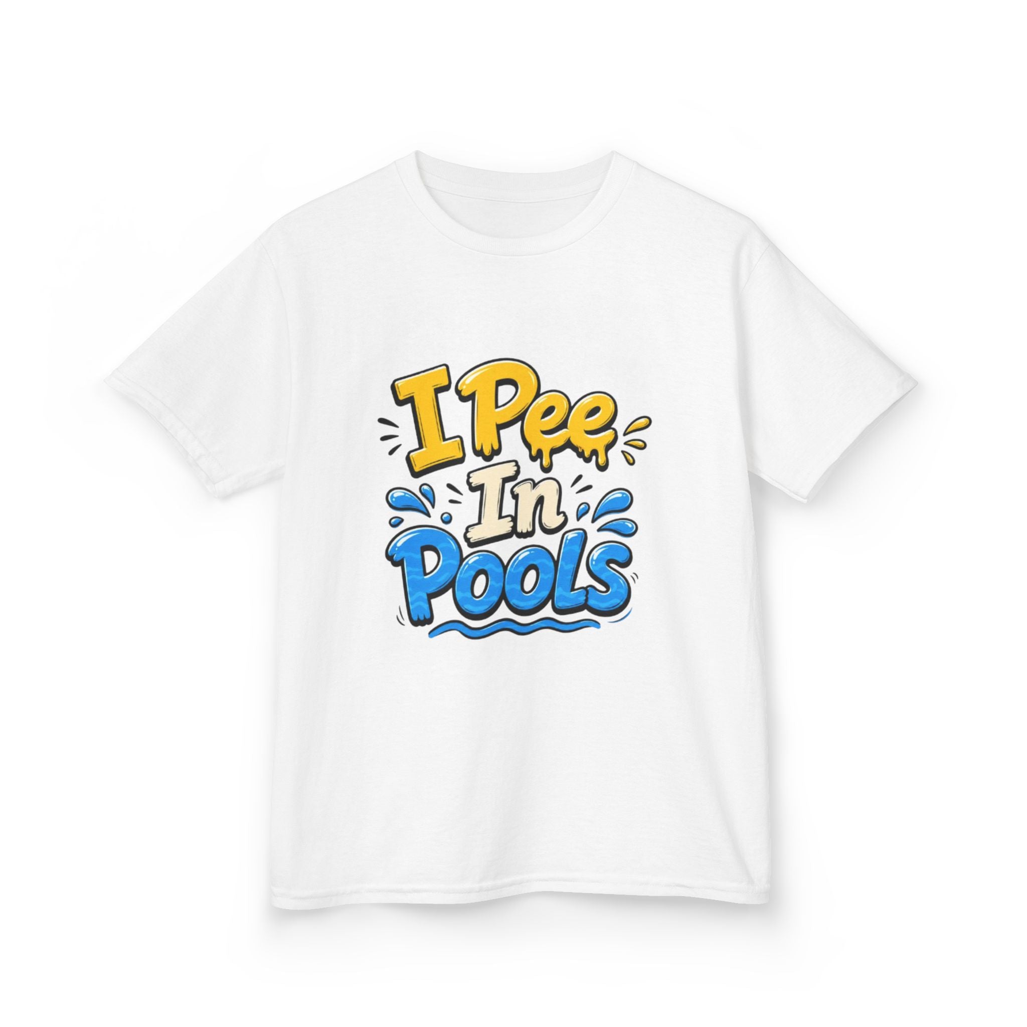 Kids Tee — "I Pee In Pools" Funny Summer Swim Shirt