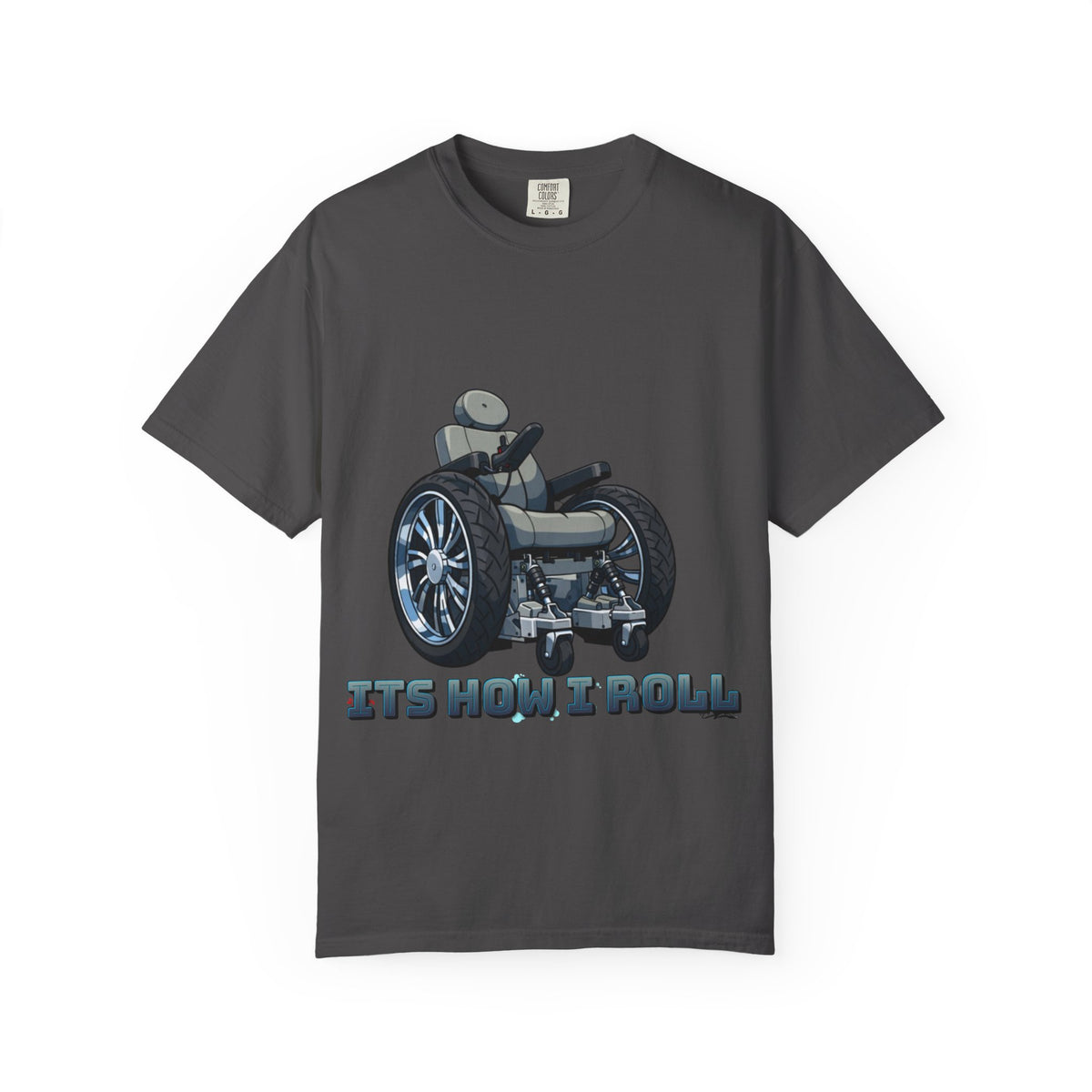 Adult T-Shirt — 'It's How I Roll' Wheelchair Graphic Tee