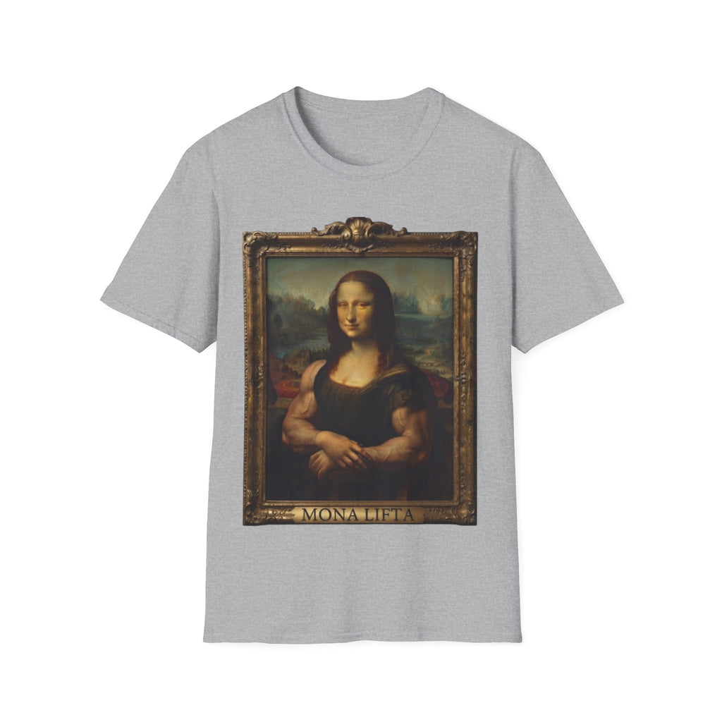 Mona Lisa Portrait Adult T-Shirt — Classic Renaissance Art Tee