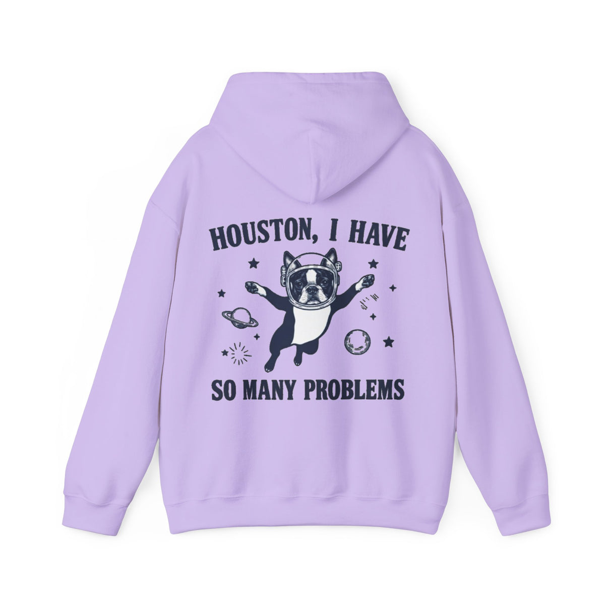 Houston, I Have So Many Problems Adult Hoodie — Funny Space French Bulldog Graphic Hoodie