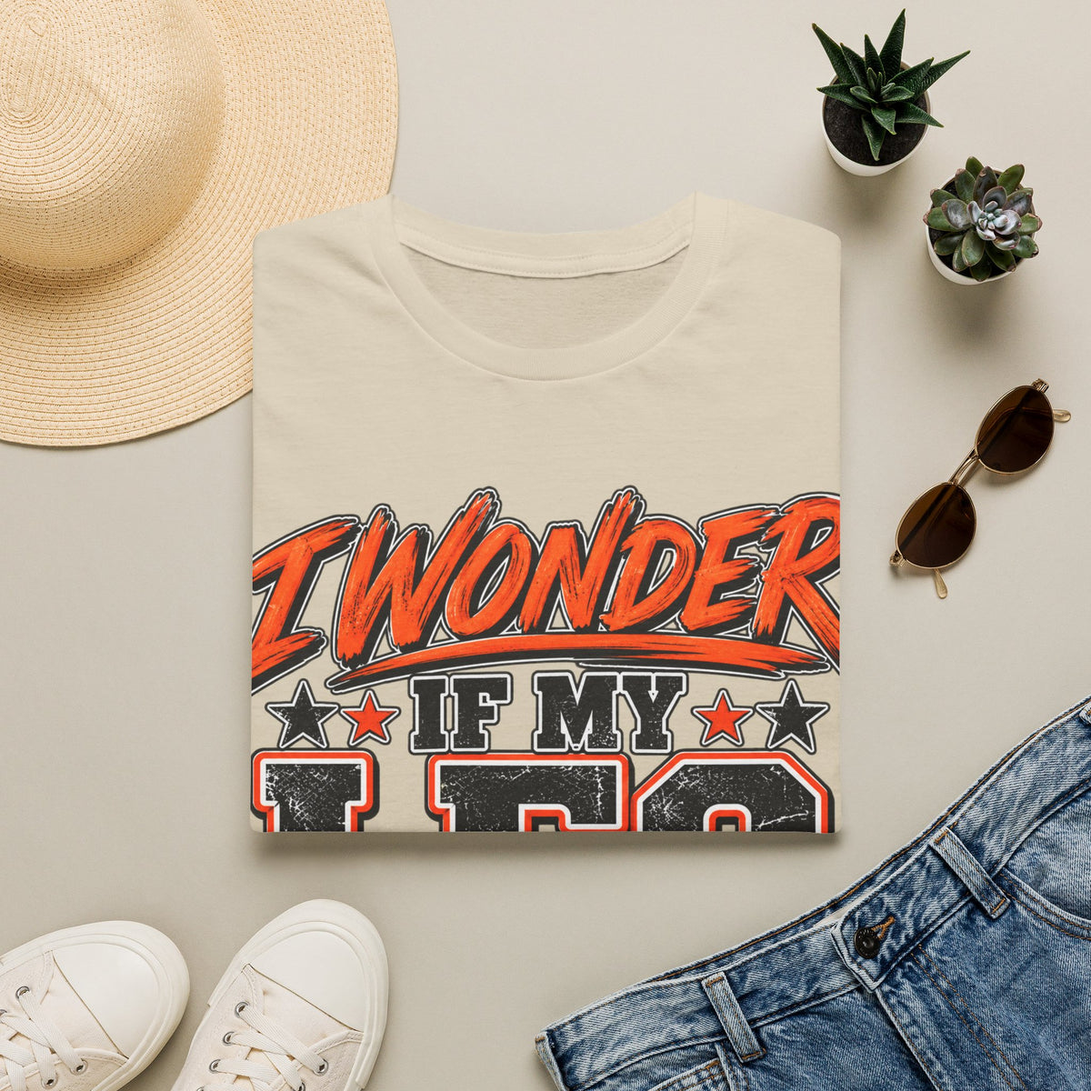 Graphic Adult T-Shirt — "I Wonder If My Leg Misses Me Too" Retro Sports Tee