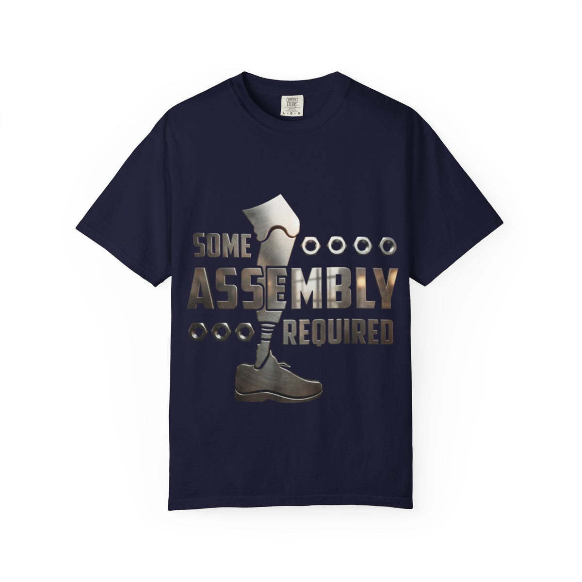 Some Assembly Required Adult T-Shirt — Funny DIY Carpenter Tee