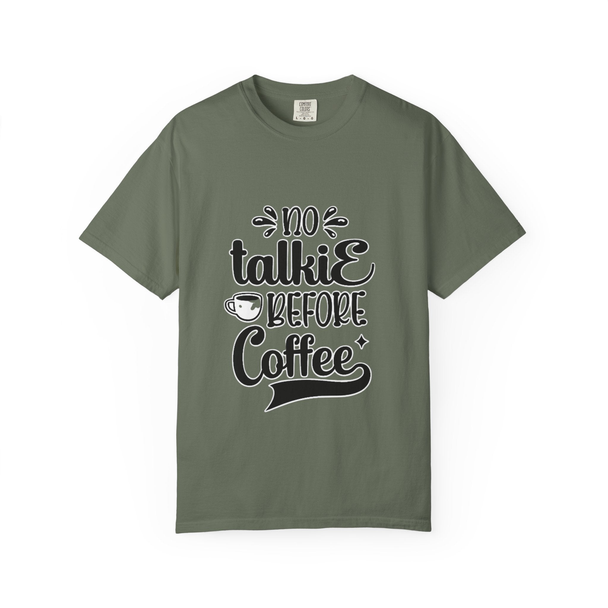 No Talkie Before Coffee Adult T-Shirt