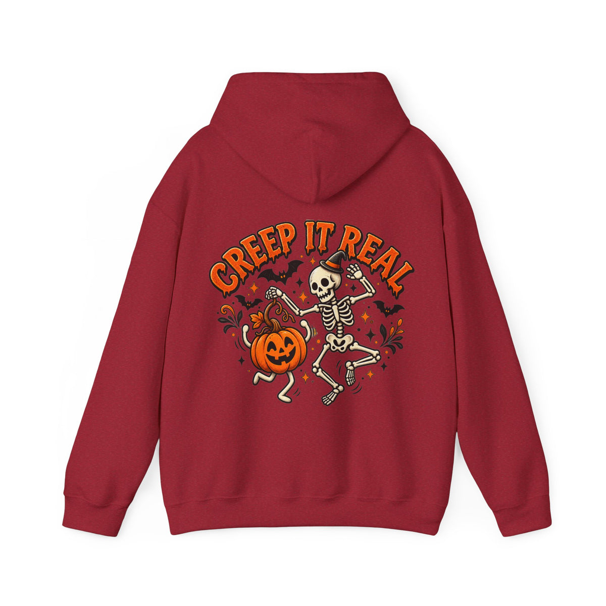 Halloween Skeleton 'Creep It Real' Adult Hoodie