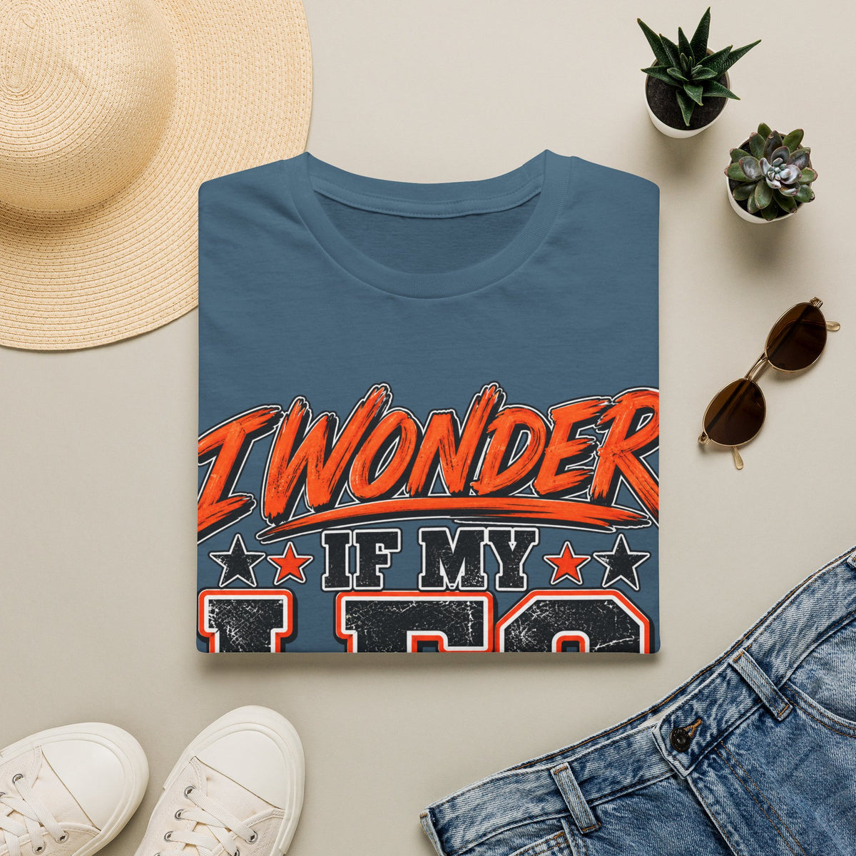 Graphic Adult T-Shirt — "I Wonder If My Leg Misses Me Too" Retro Sports Tee
