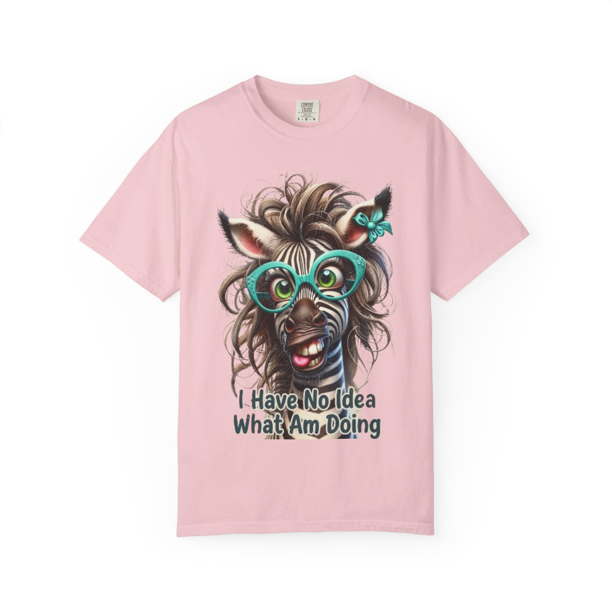 Funny Zebra Adult T-Shirt — "I Have No Idea What I’m Doing" Graphic Tee