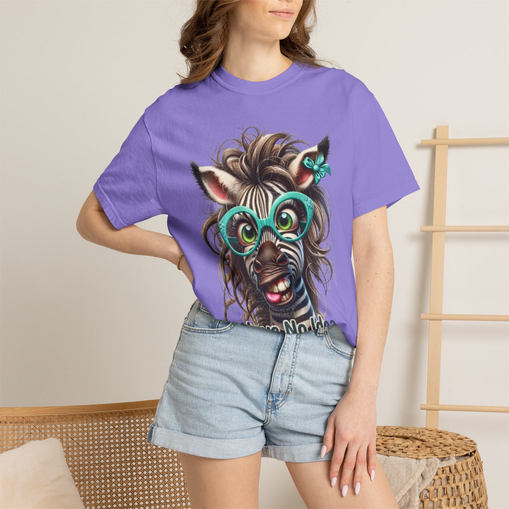 Funny Zebra Adult T-Shirt — "I Have No Idea What I’m Doing" Graphic Tee