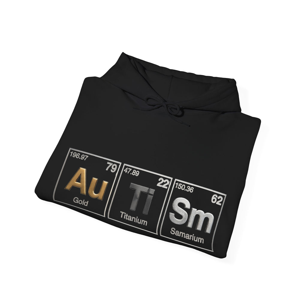 Autism Periodic Table Adult Hoodie — Au Ti Sm Element Design