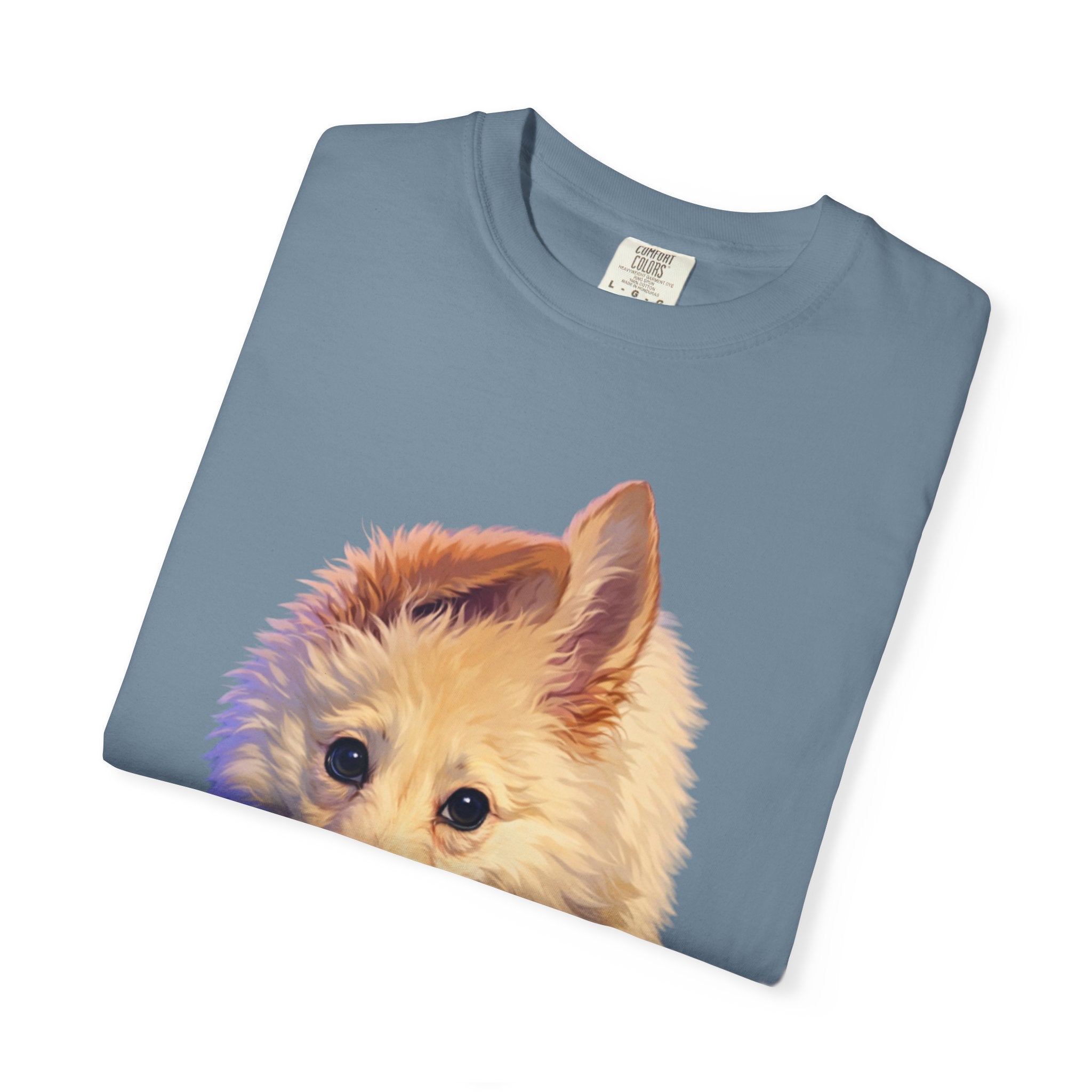 Tea Addict Puppy tee | Tyra Illustration Adult T-Shirt