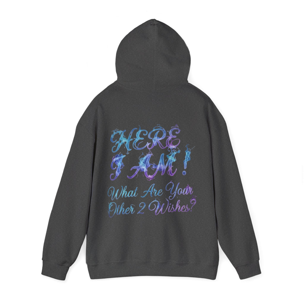 Adult Hoodie — “Here I Am!” Inspirational Script Hooded Sweatshirt