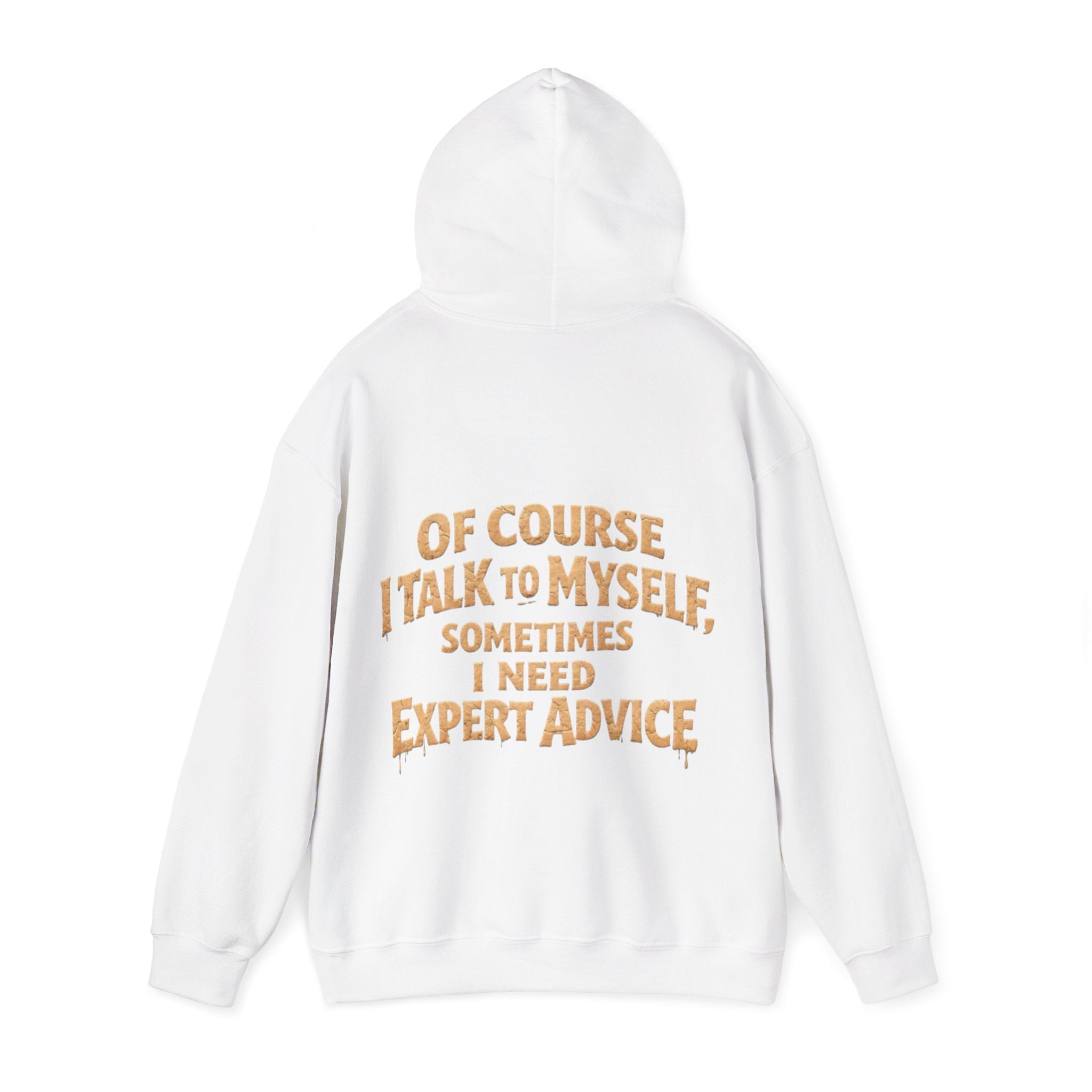 Funny "I Talk to Myself" Adult Hoodie — Expert Advice Graphic Sweatshirt