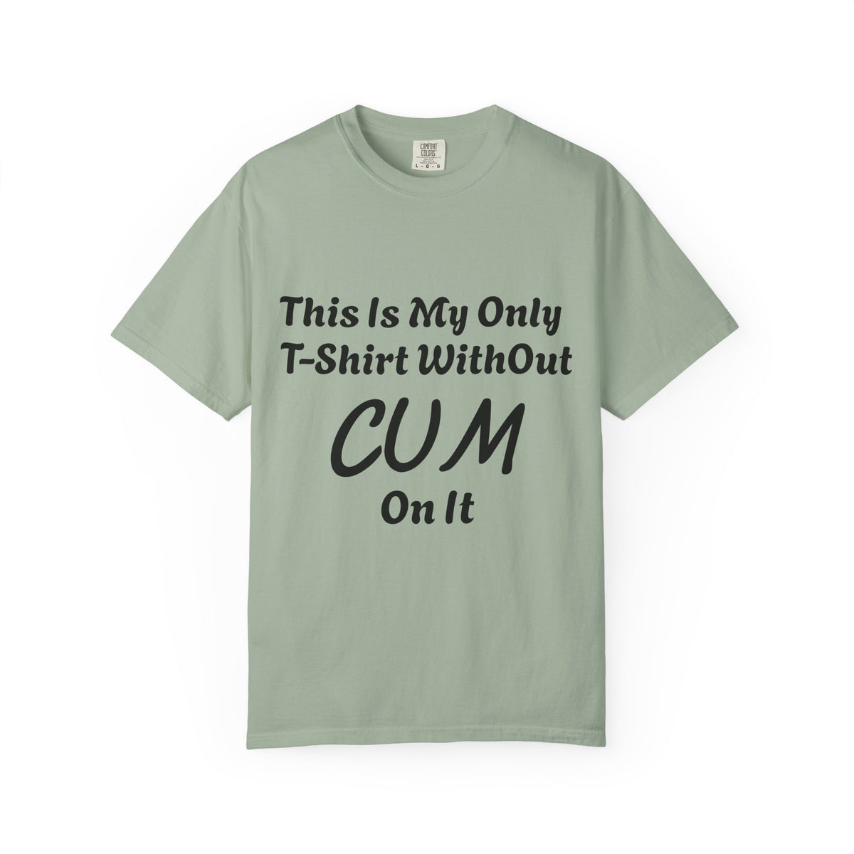 Provocative Graphic Adult T-Shirt - "This Is My Only T-Shirt Without CUM On It"