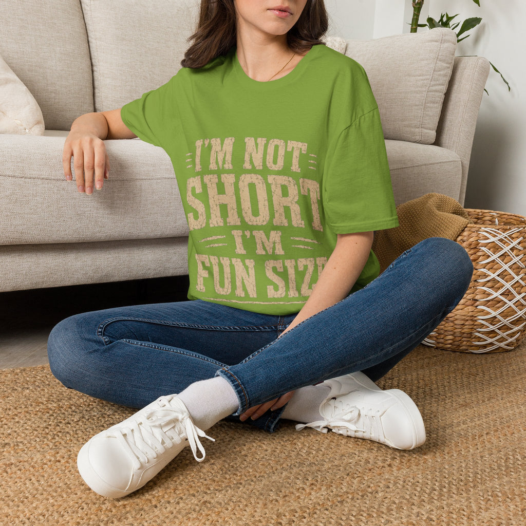 Adult T-Shirt — “I’m Not Short, I’m Fun Size” Funny Graphic Tee