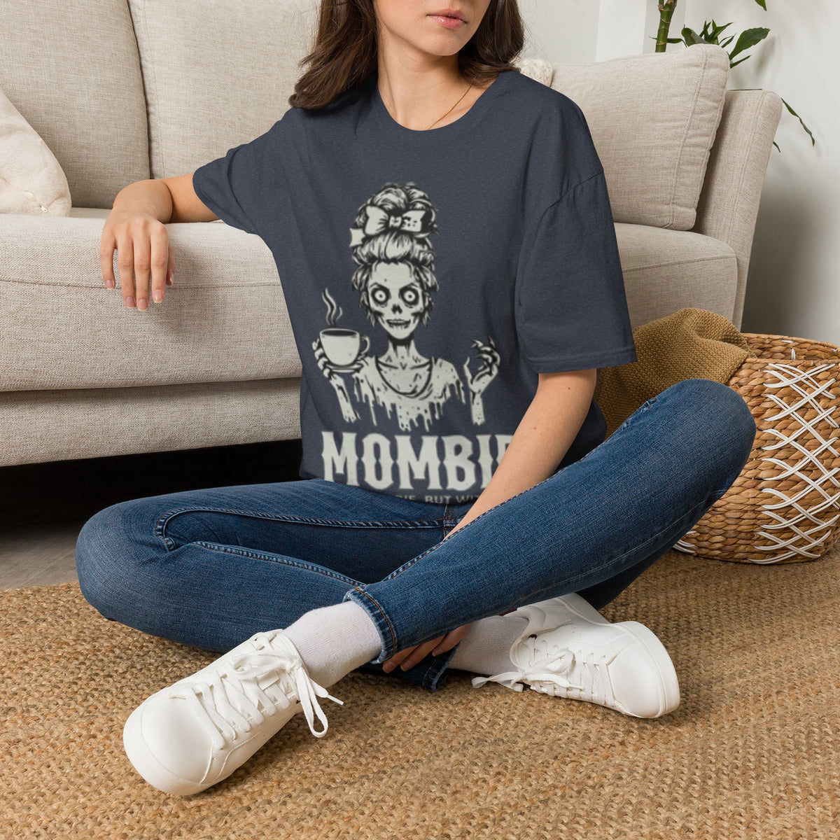 Mombie Adult T-Shirt — Cute Spooky Mom Graphic Tee ("Mommy")
