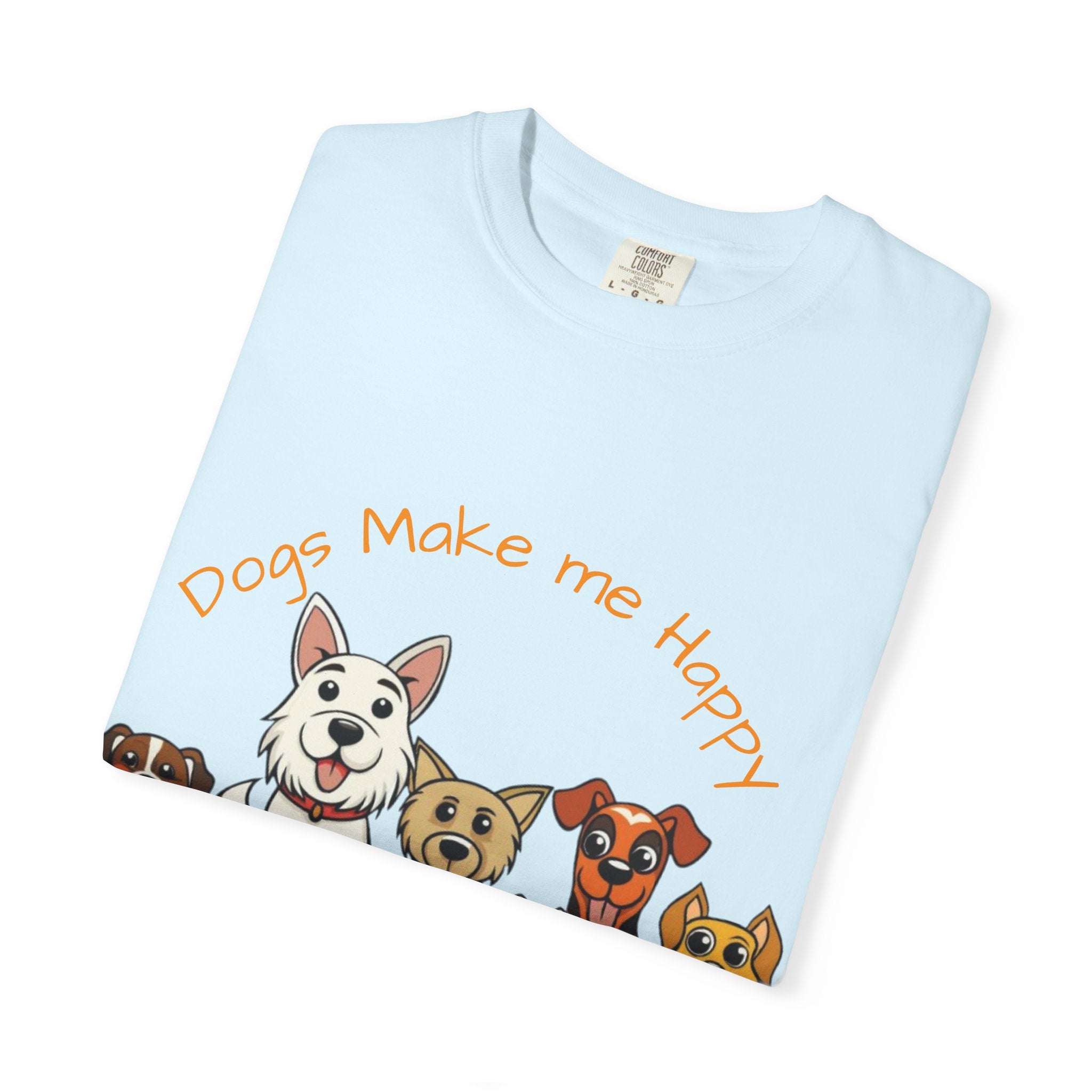Dog Lover Tee — "Dogs Make Me Happy, Humans Make My Head Hurt" Graphic Adult T-Shirt