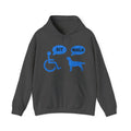 Hoodie - Wheelchair & Dog Speech Bubbles “SIT / WALK” Rescue Pet Support Sweatshirt