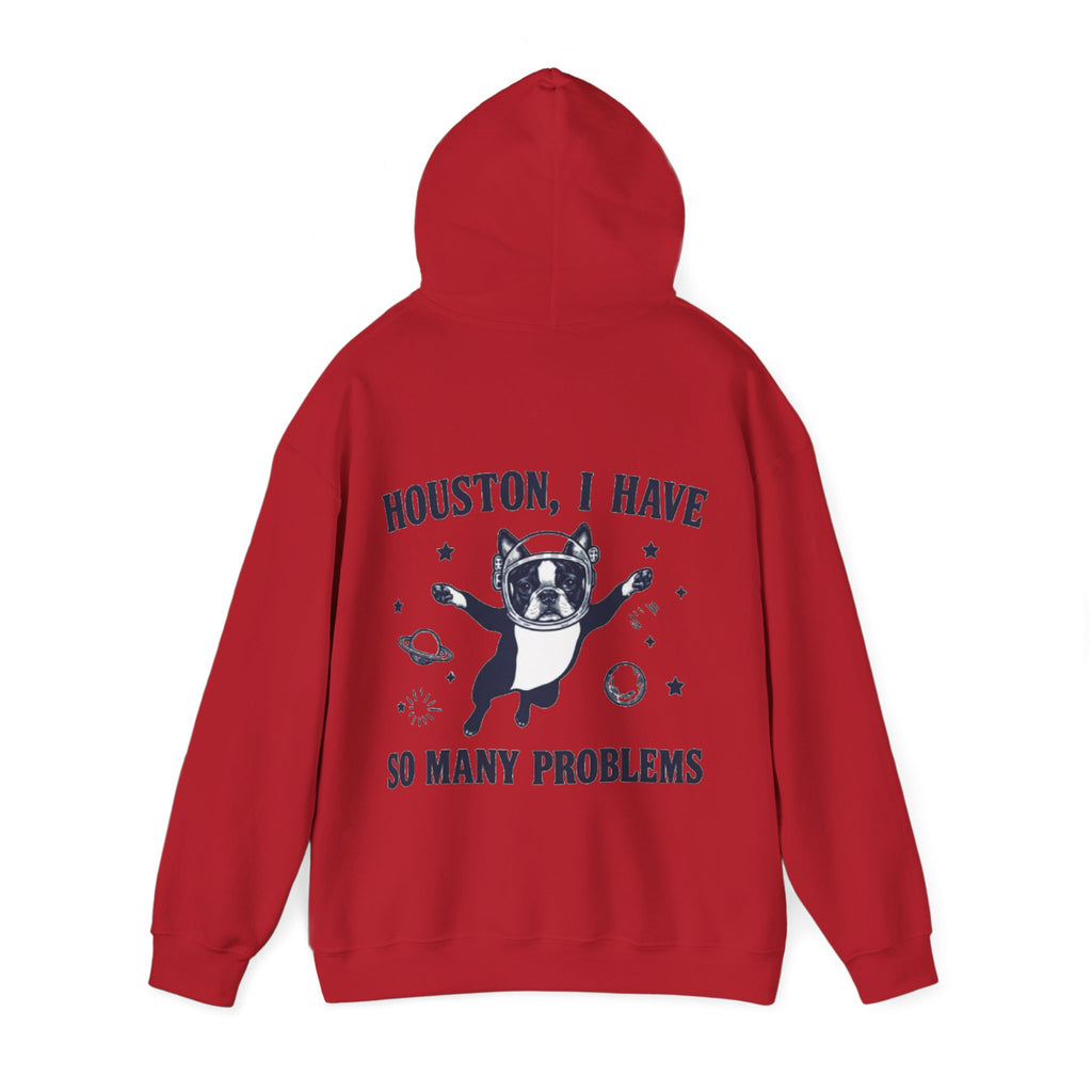 Houston, I Have So Many Problems Adult Hoodie — Funny Space French Bulldog Graphic Hoodie