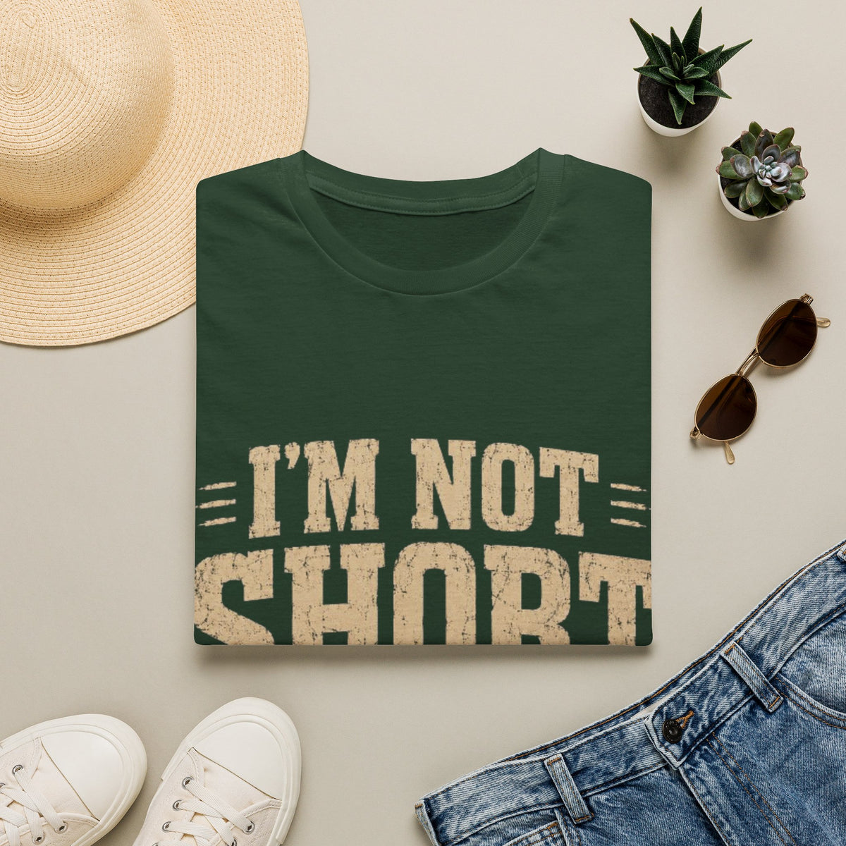 Adult T-Shirt — “I’m Not Short, I’m Fun Size” Funny Graphic Tee