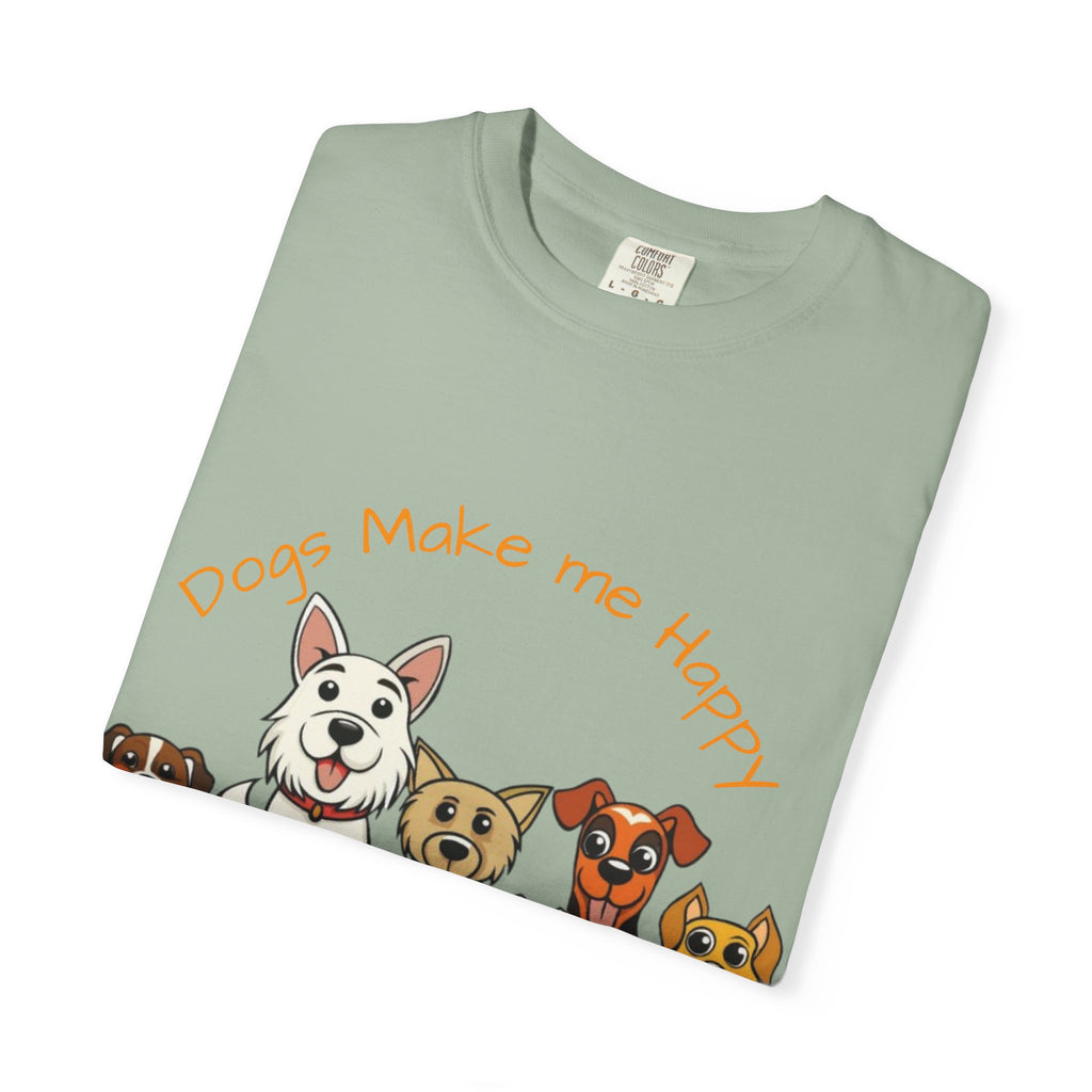 Dog Lover Tee — "Dogs Make Me Happy, Humans Make My Head Hurt" Graphic Adult T-Shirt