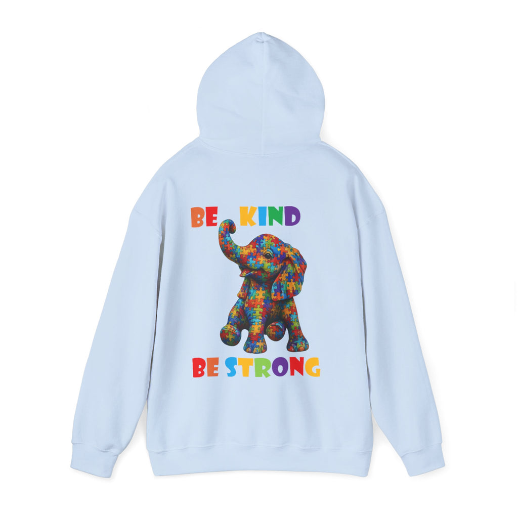 Colorful Elephant 'Be Kind Be Strong' / Adult Hoodie