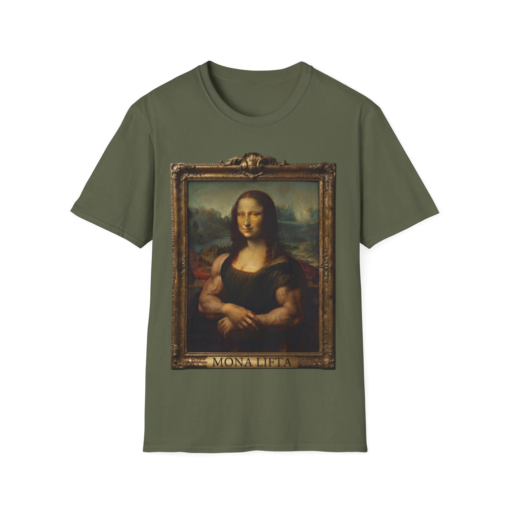 Mona Lisa Portrait Adult T-Shirt — Classic Renaissance Art Tee