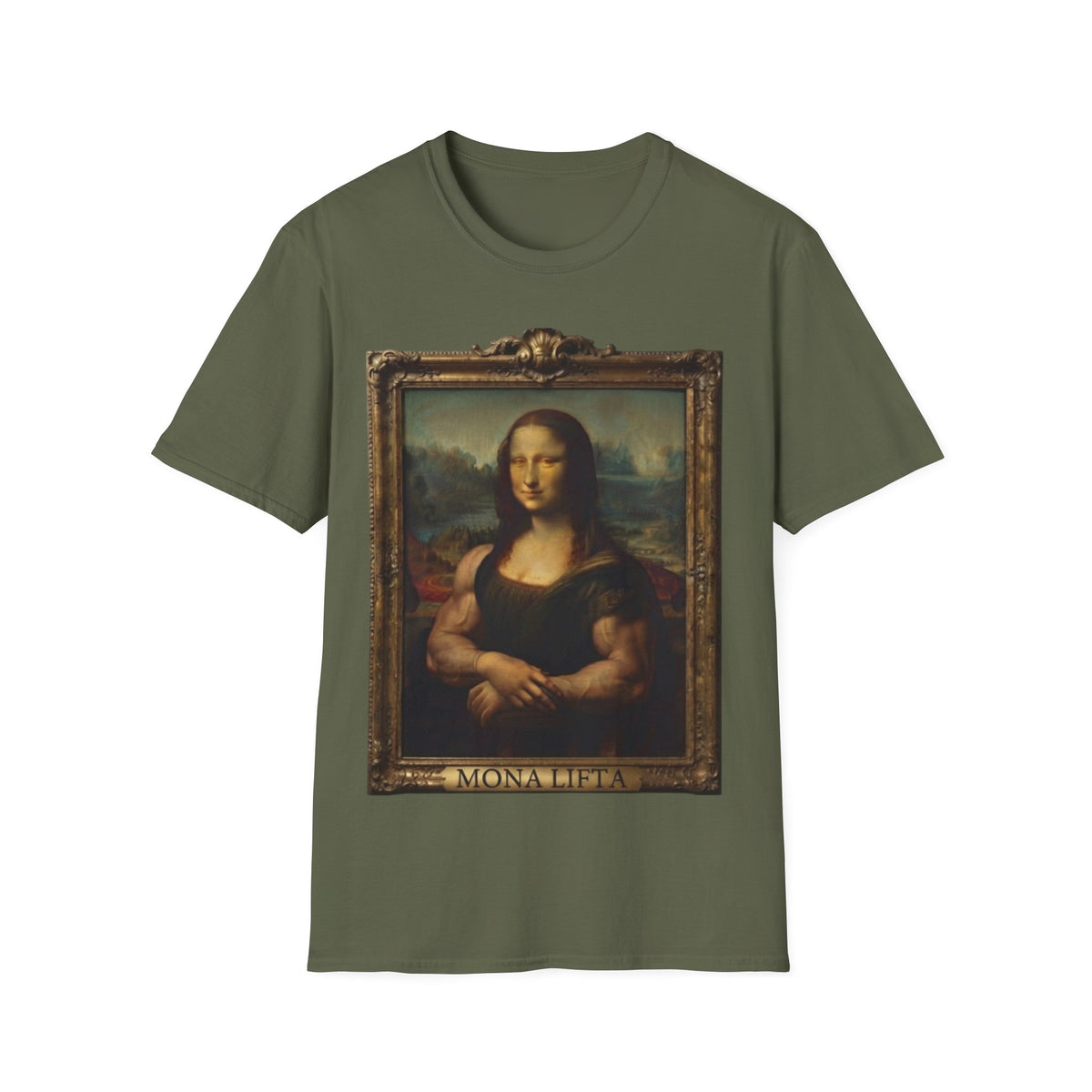 Mona Lisa Portrait Adult T-Shirt — Classic Renaissance Art Tee