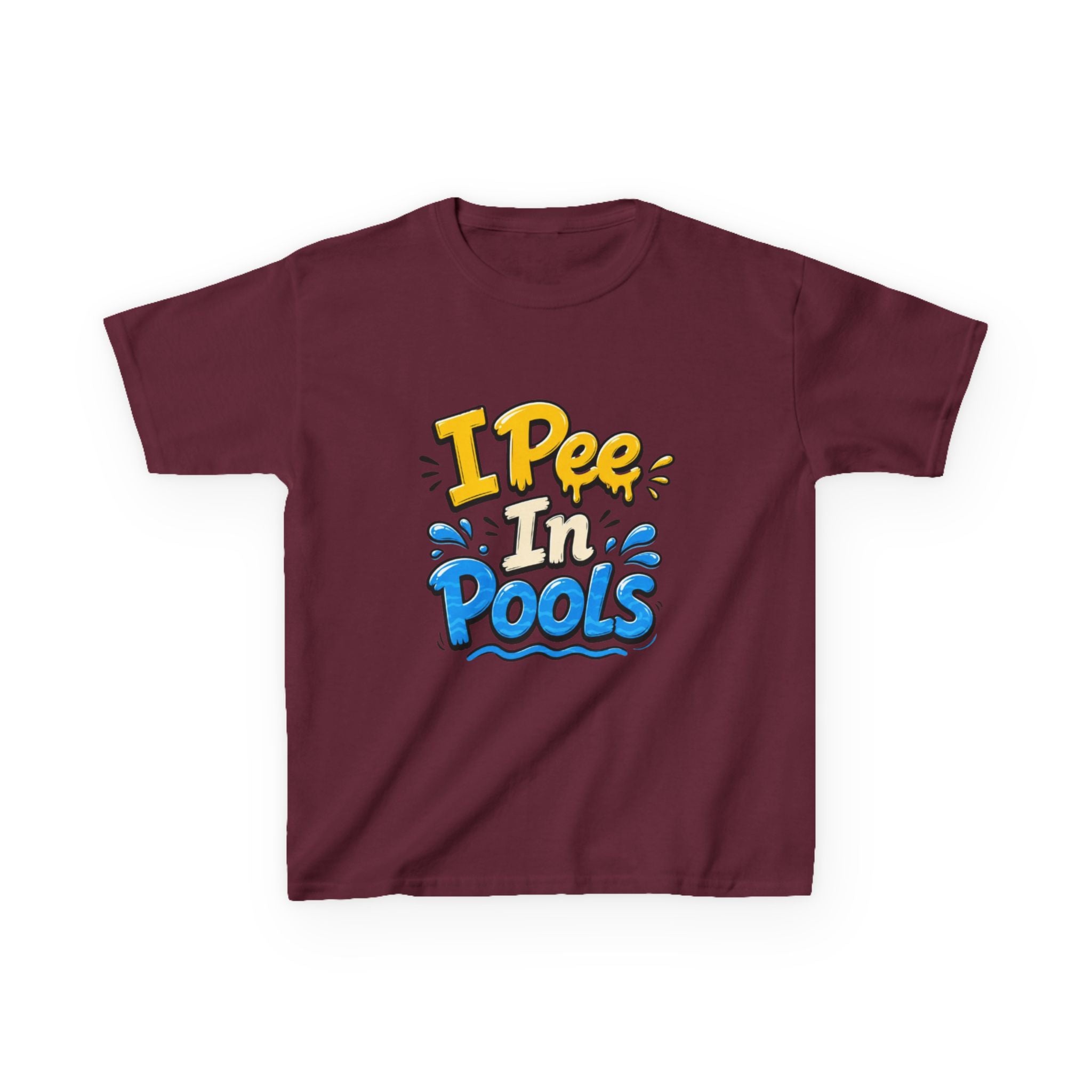 Kids Tee — "I Pee In Pools" Funny Summer Swim Shirt