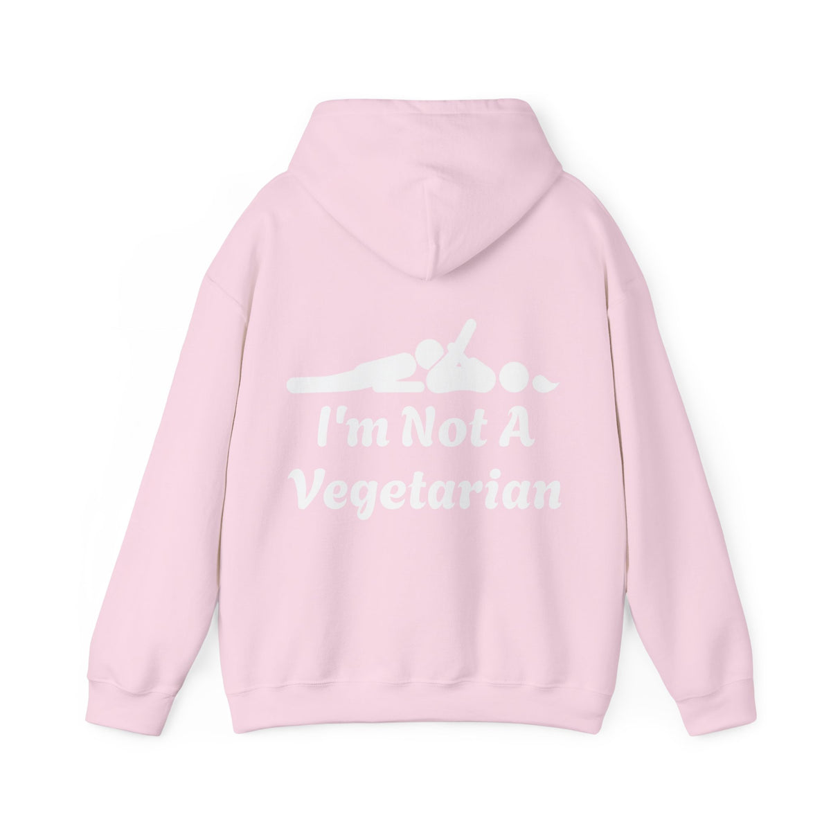 Classic White Adult Hoodie — i'm Not A Vegetarian