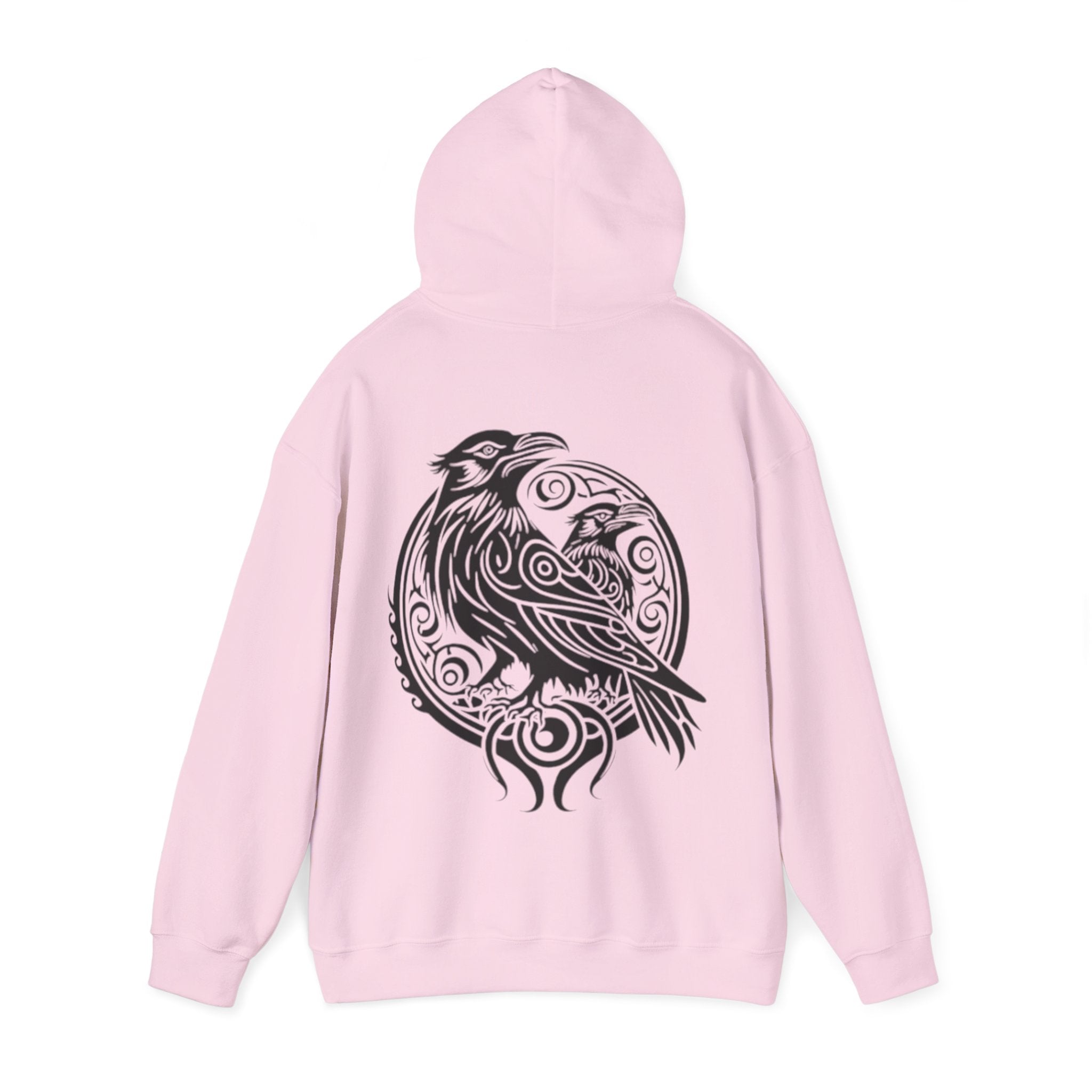 Odens Raven'sTribal Circle Adult Hoodie — Huginn and Muninn