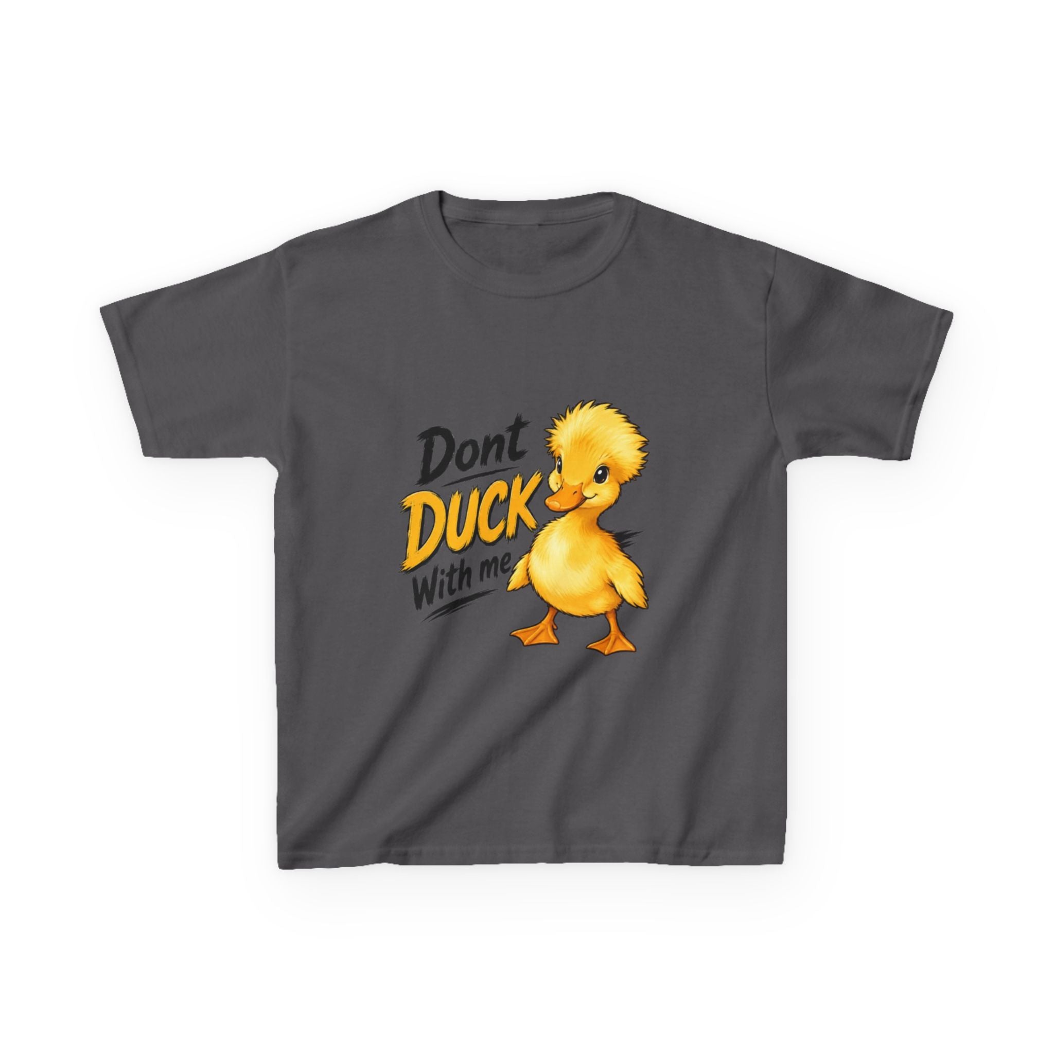 Kids Tee — “Don't Duck With Me” Cute Angry Duck Graphic