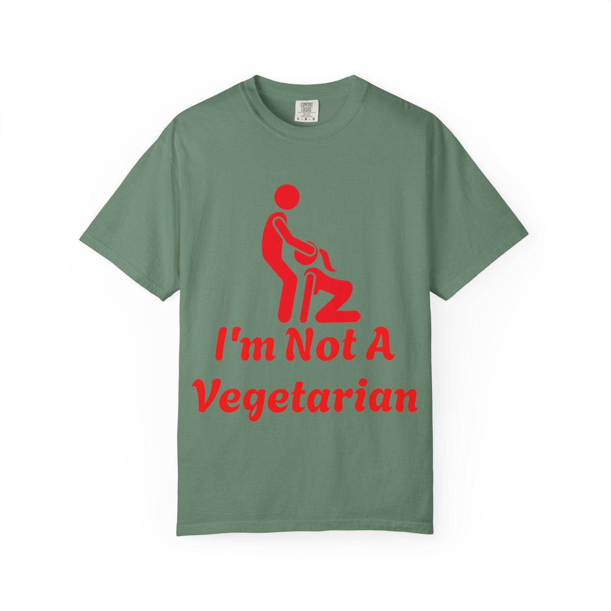 Graphic Adult T‑Shirt — "I'm Not A Vegetarian" Funny Meat Lover Tee