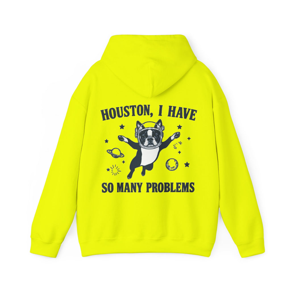 Houston, I Have So Many Problems Adult Hoodie — Funny Space French Bulldog Graphic Hoodie