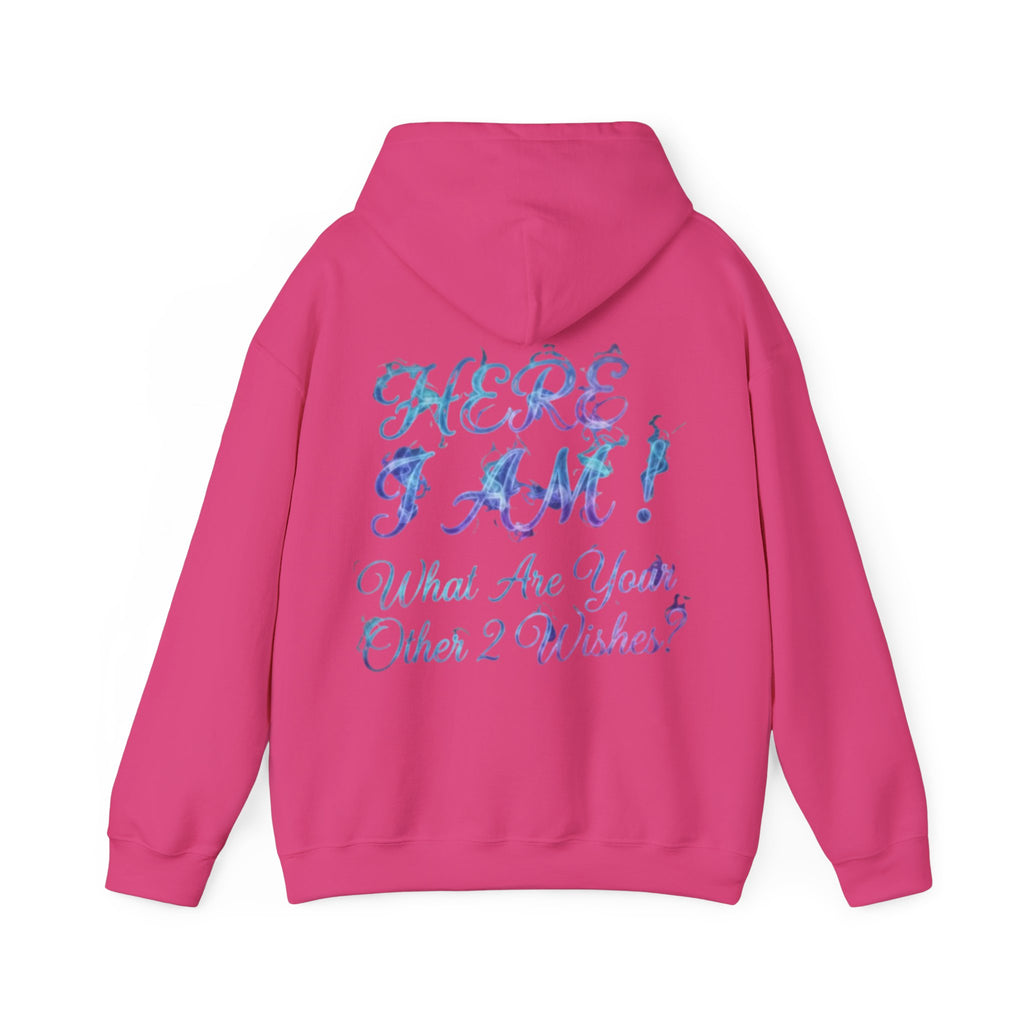 Adult Hoodie — “Here I Am!” Inspirational Script Hooded Sweatshirt