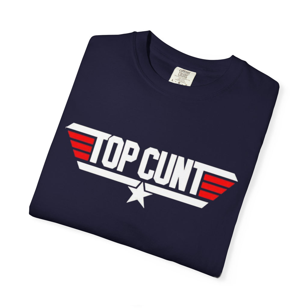 Top Cunt Graphic Adult T-Shirt — Retro Military-Inspired Statement Tee