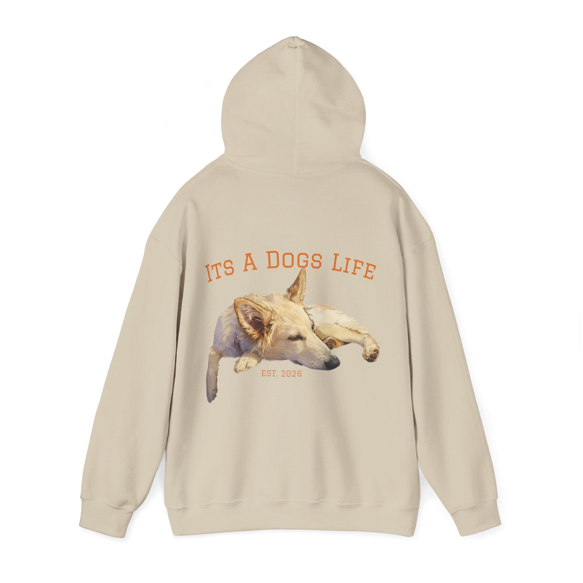 Sleeping Dog Illustration Adult Hoodie | "It's a Dog's Life" Graphic Hoodie