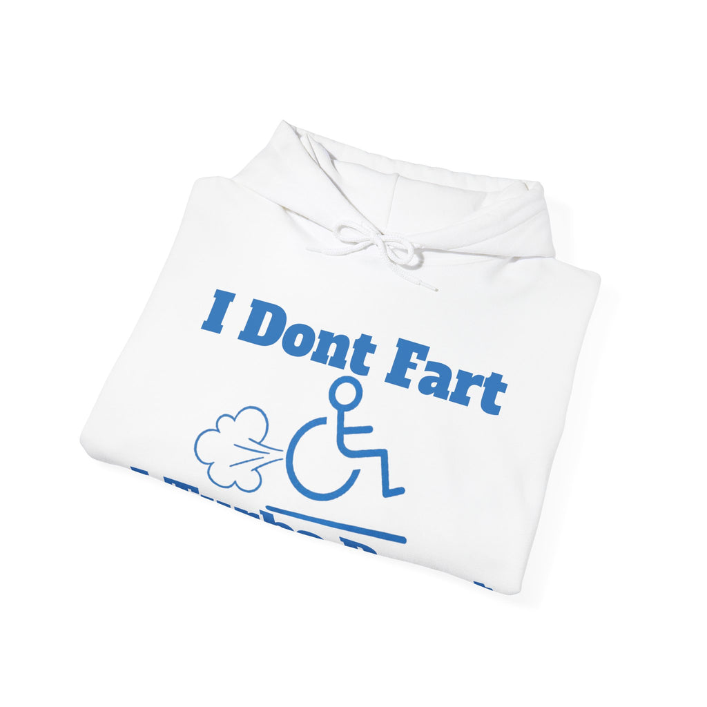 Adult Hoodie - "I Don't Fart, I Turbo Boost" Funny Wheelchair Pride Pullover