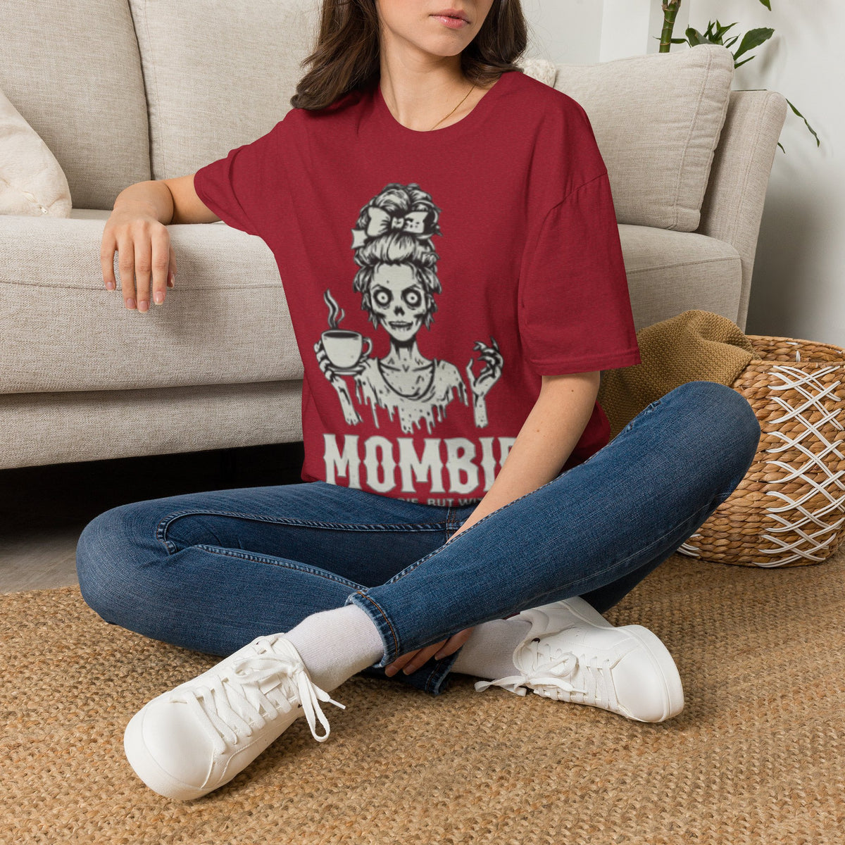 Mombie Adult T-Shirt — Cute Spooky Mom Graphic Tee ("Mommy")