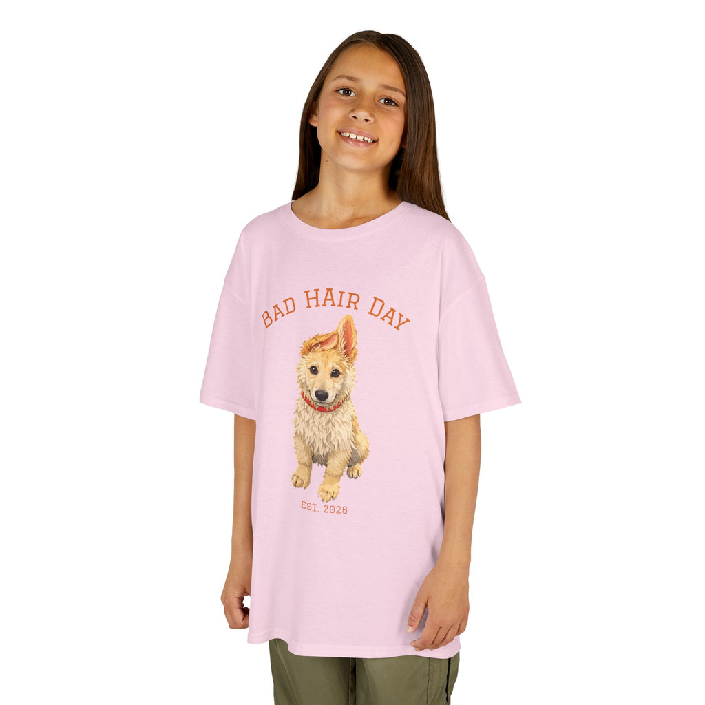 Bad Hair Day Puppy Tee | Tyra Illustration Kids T-Shirt