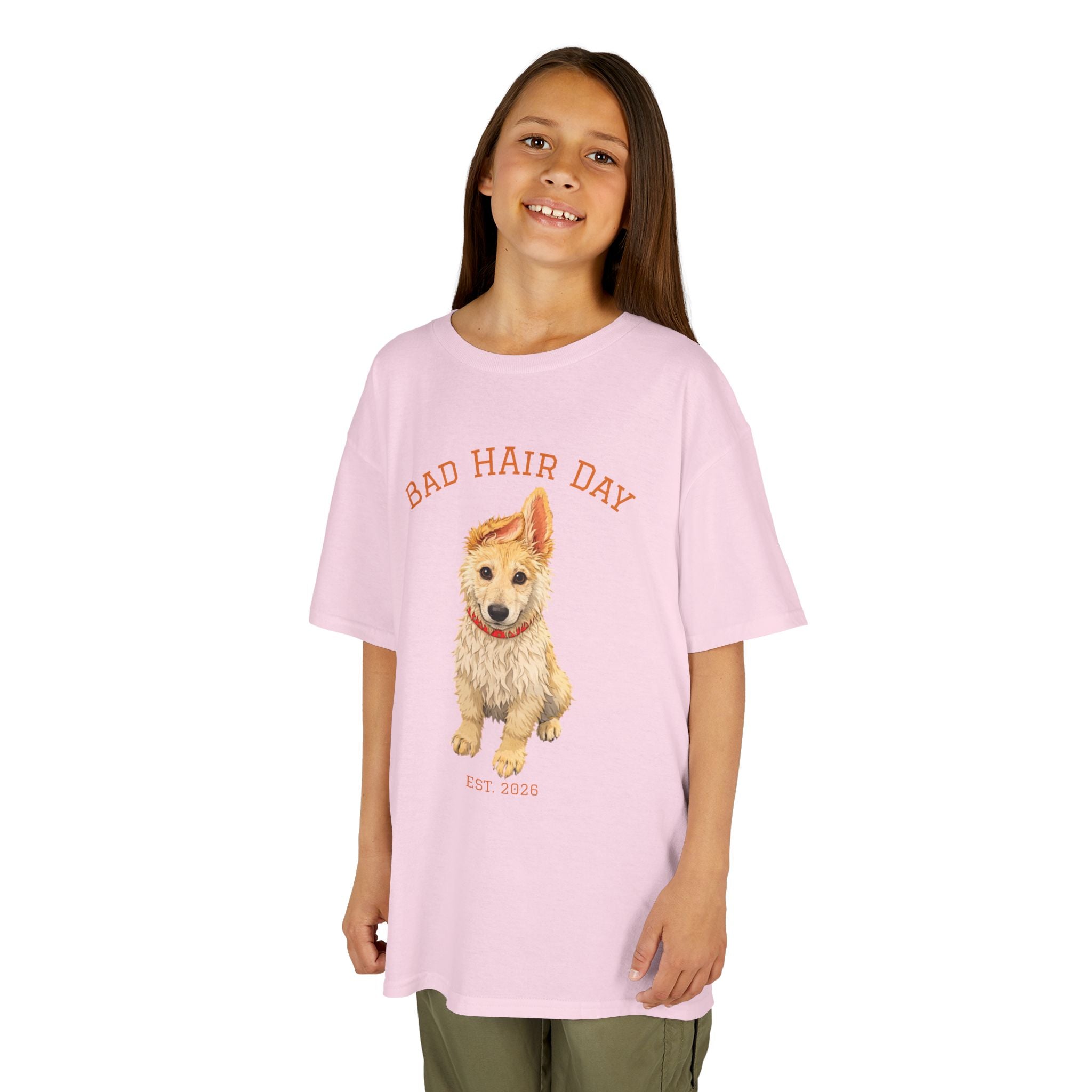 Bad Hair Day Puppy Tee | Tyra Illustration Kids T-Shirt