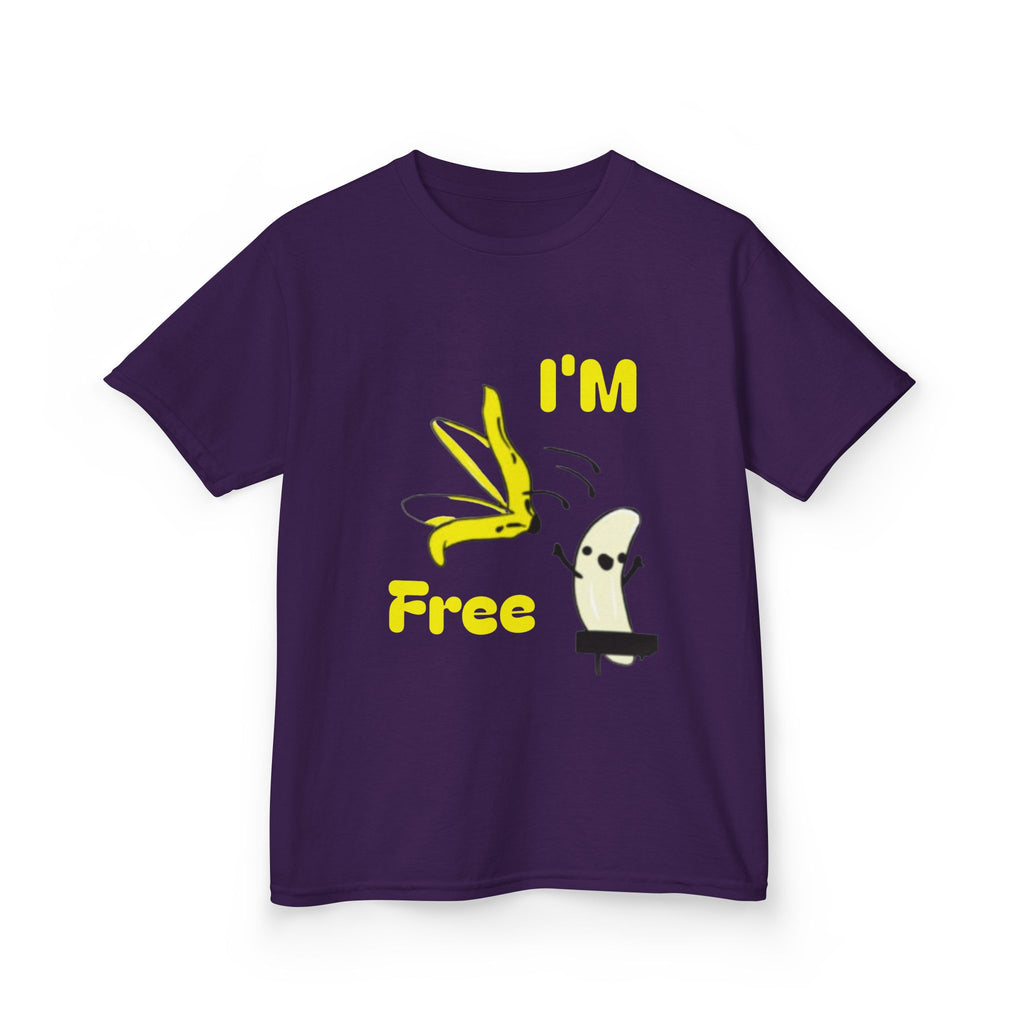 Kids Tee — Cute 'I'm Free' Banana Cartoon Shirt for Children