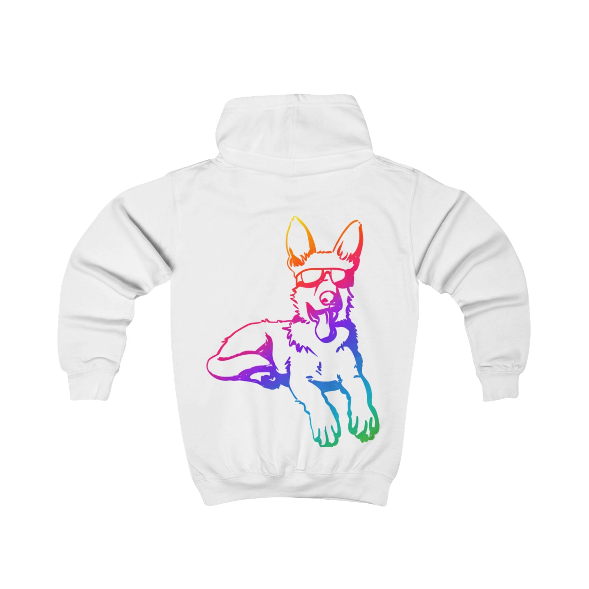 Rainbow Neon German Shepherd Hoodie / Kids Hoodie