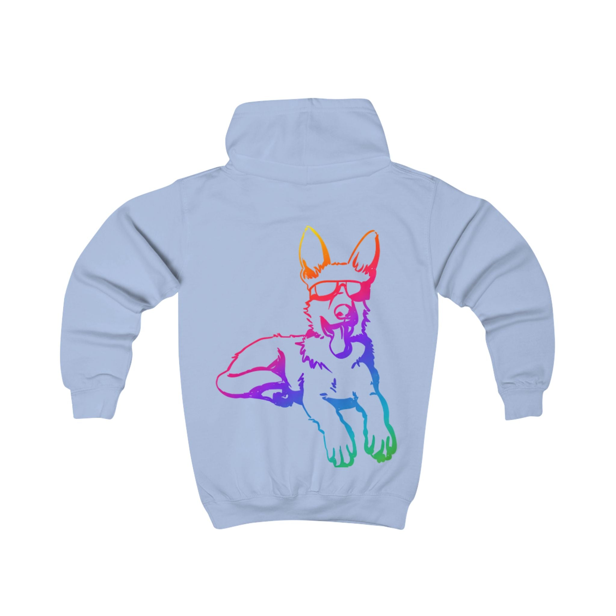 Rainbow Neon German Shepherd Hoodie / Kids Hoodie