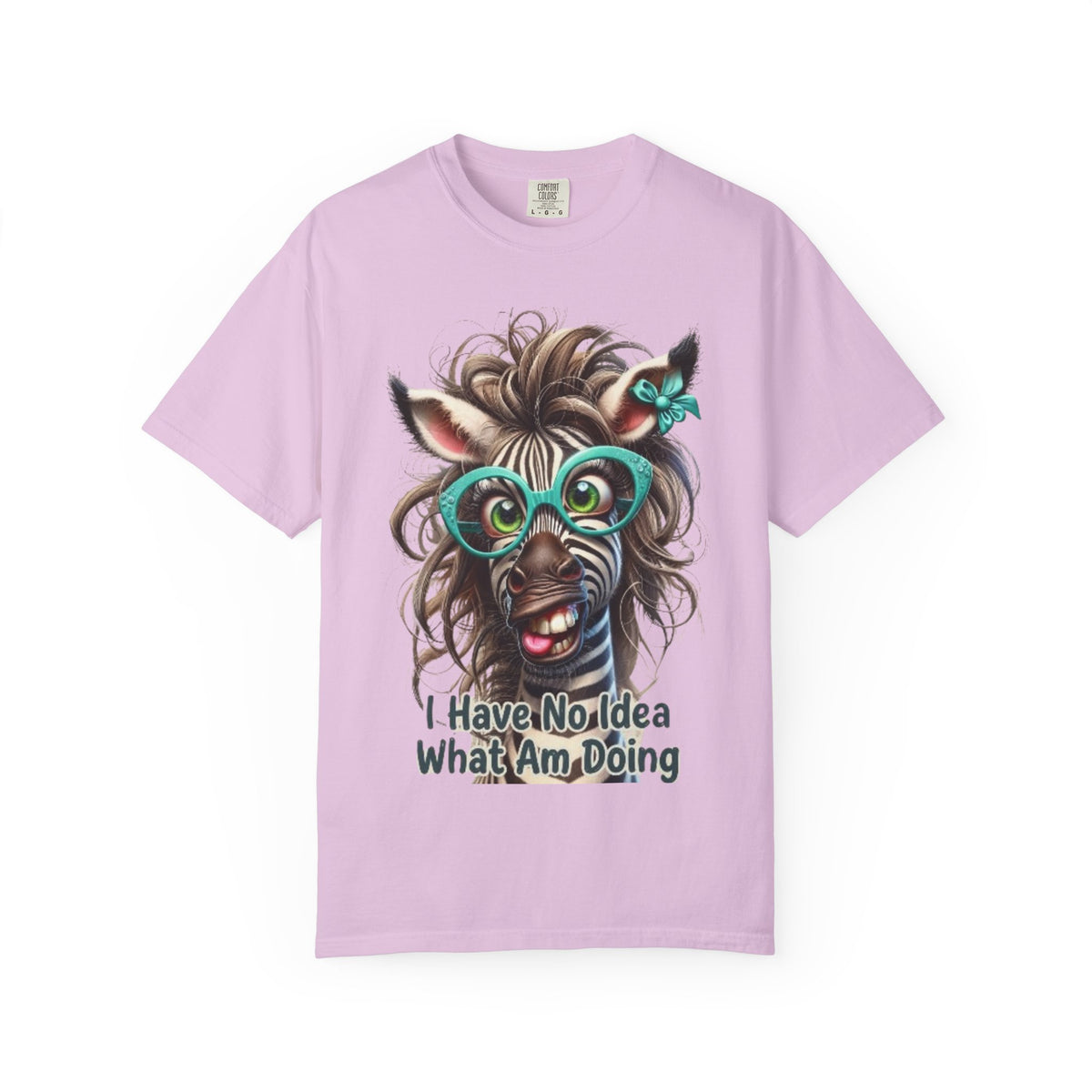 Funny Zebra Adult T-Shirt — "I Have No Idea What I’m Doing" Graphic Tee