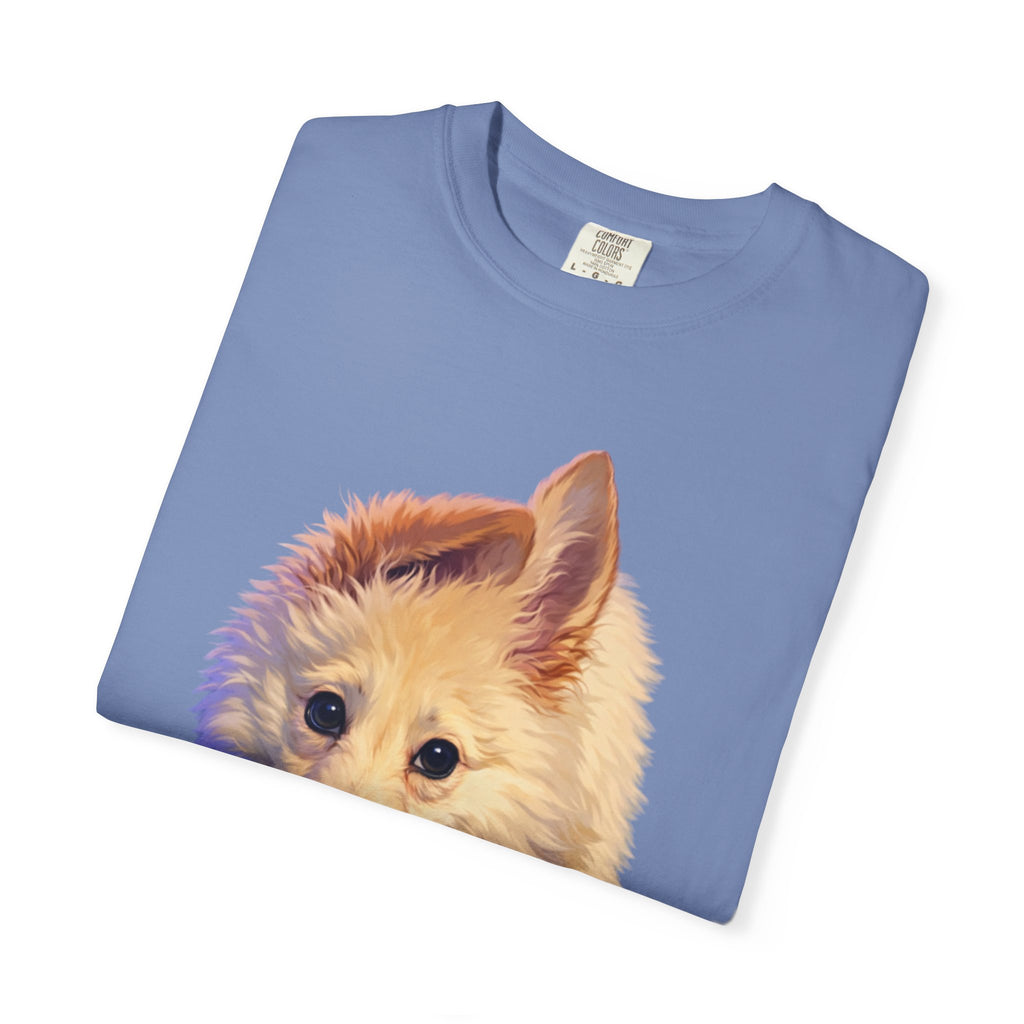 Tea Addict Puppy tee | Tyra Illustration Adult T-Shirt