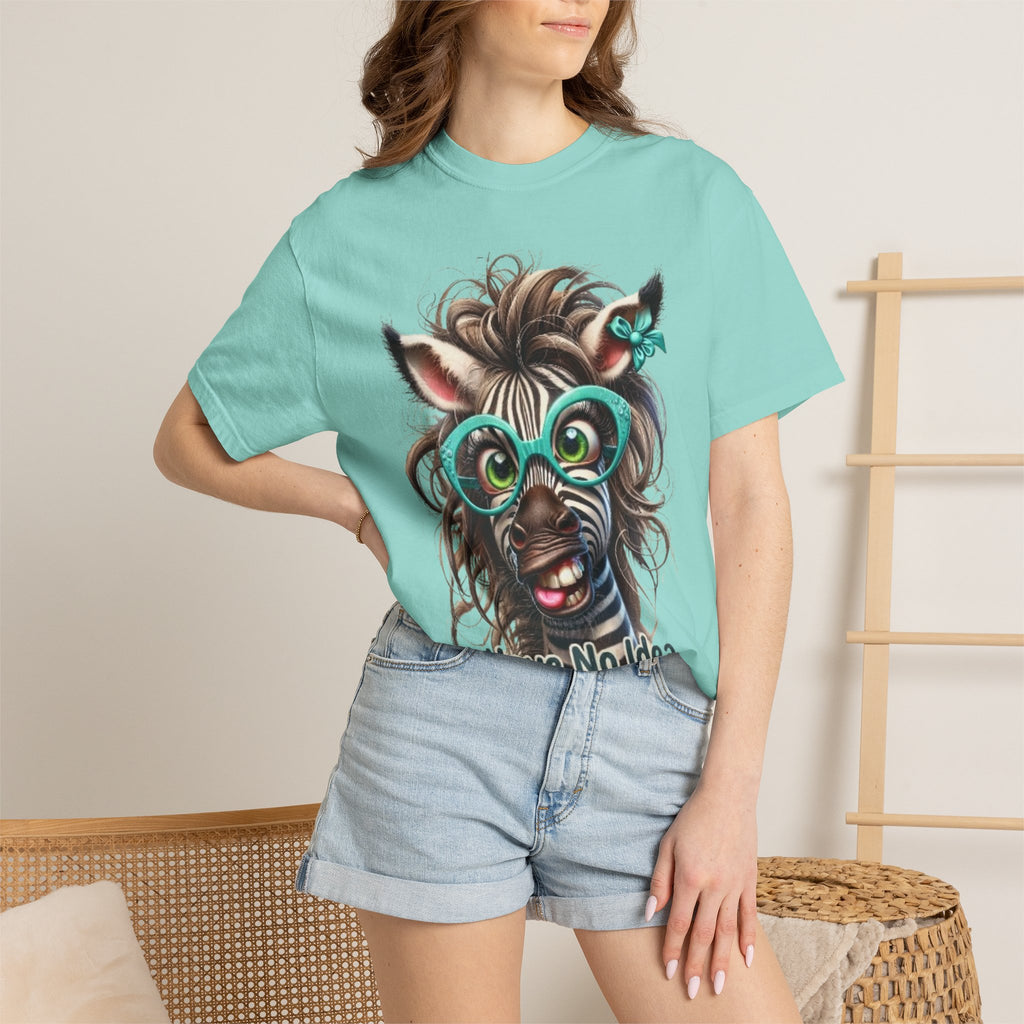 Funny Zebra Adult T-Shirt — "I Have No Idea What I’m Doing" Graphic Tee