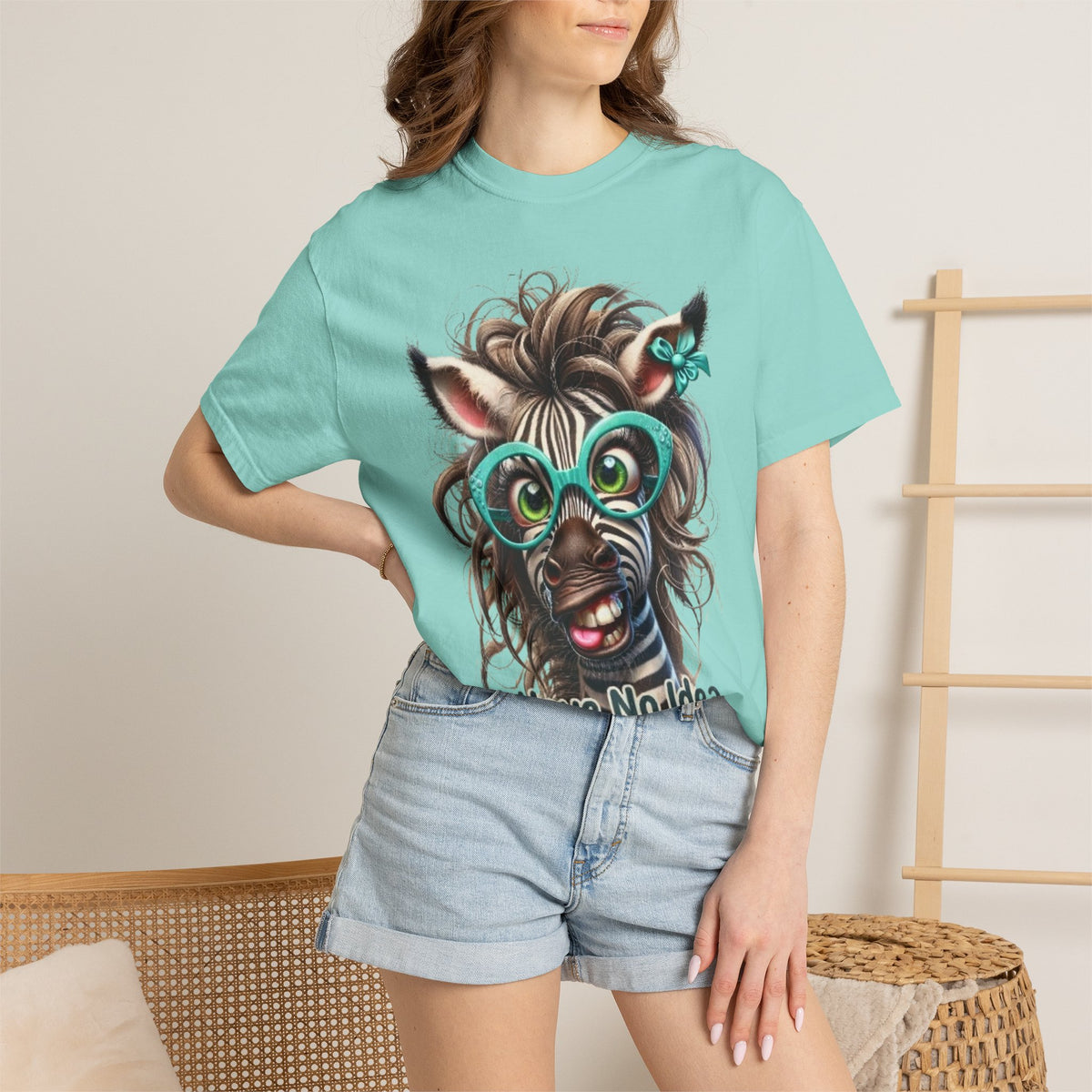Funny Zebra Adult T-Shirt — "I Have No Idea What I’m Doing" Graphic Tee